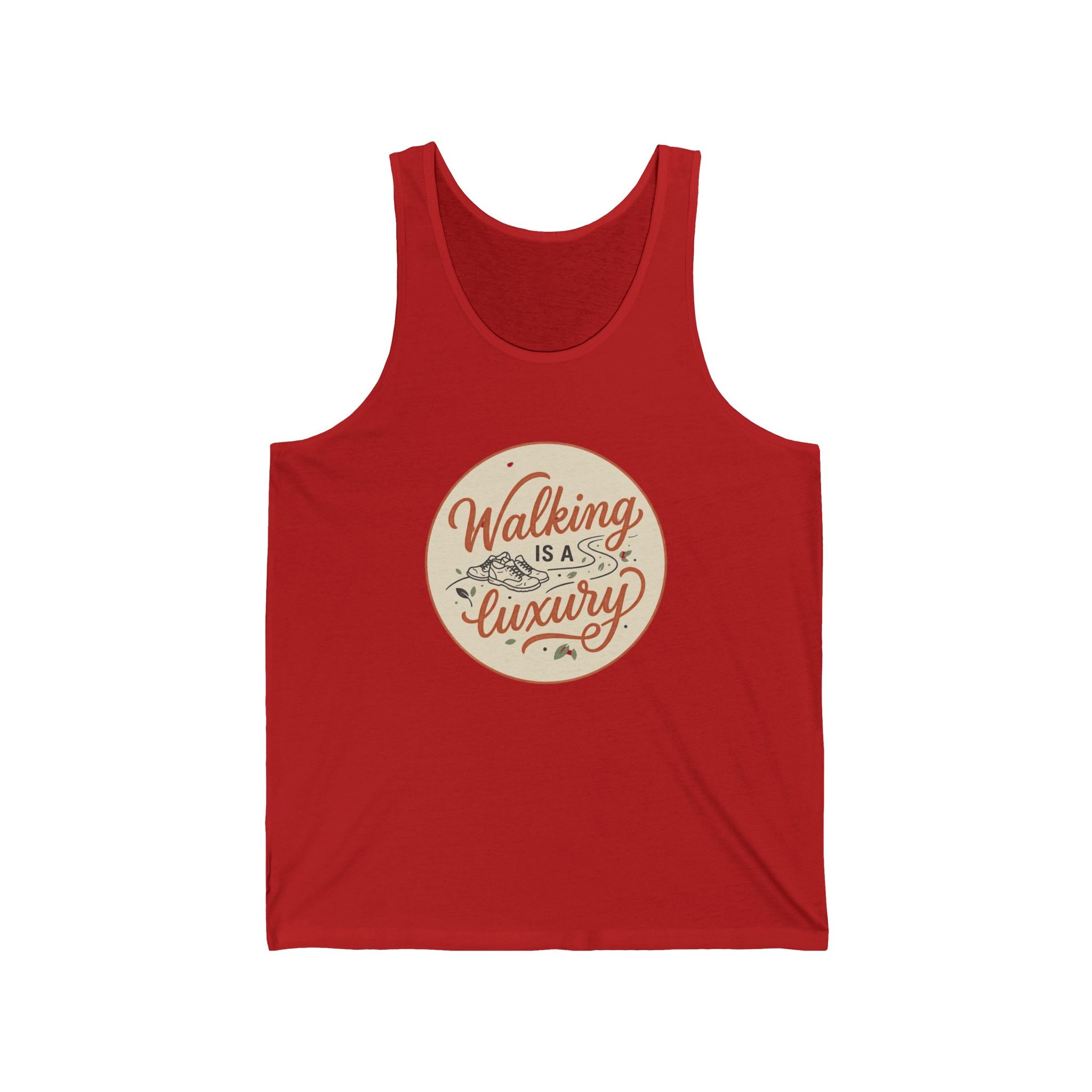 Walking is a Luxury Unisex Jersey Tank
