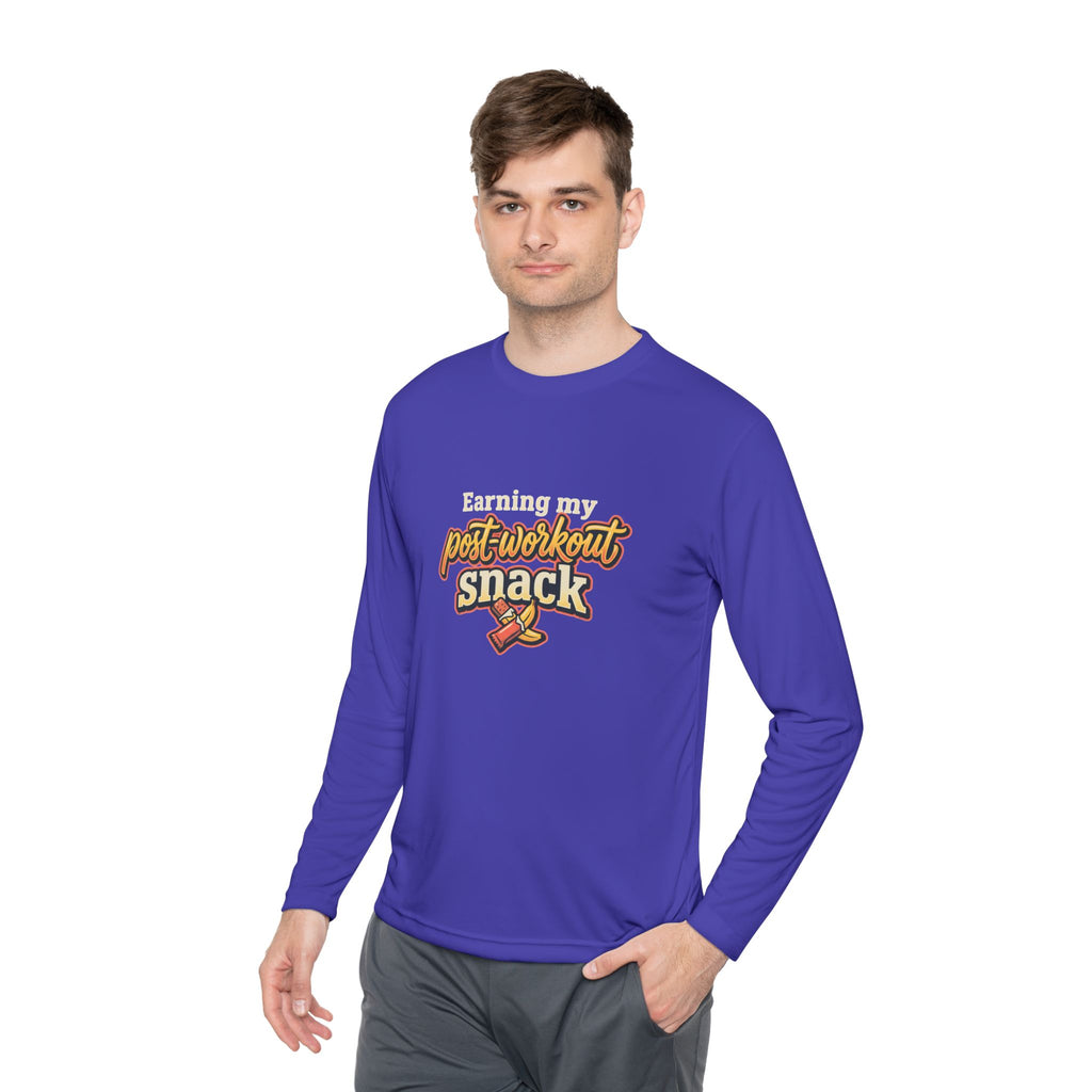 Earning My Post-Workout Snack Unisex Lightweight Long Sleeve Tee