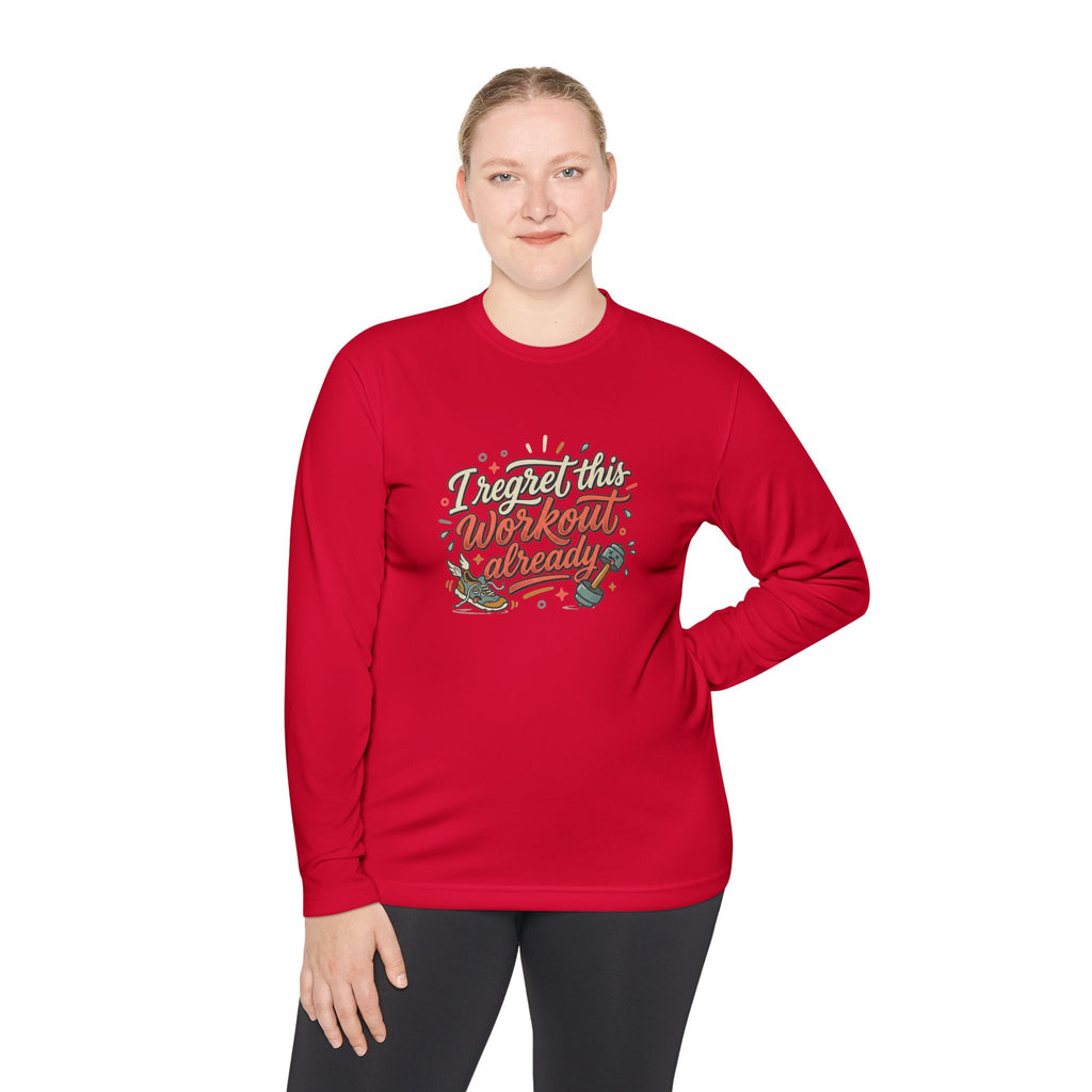 I Regret This Workout Already Unisex Lightweight Long Sleeve Tee