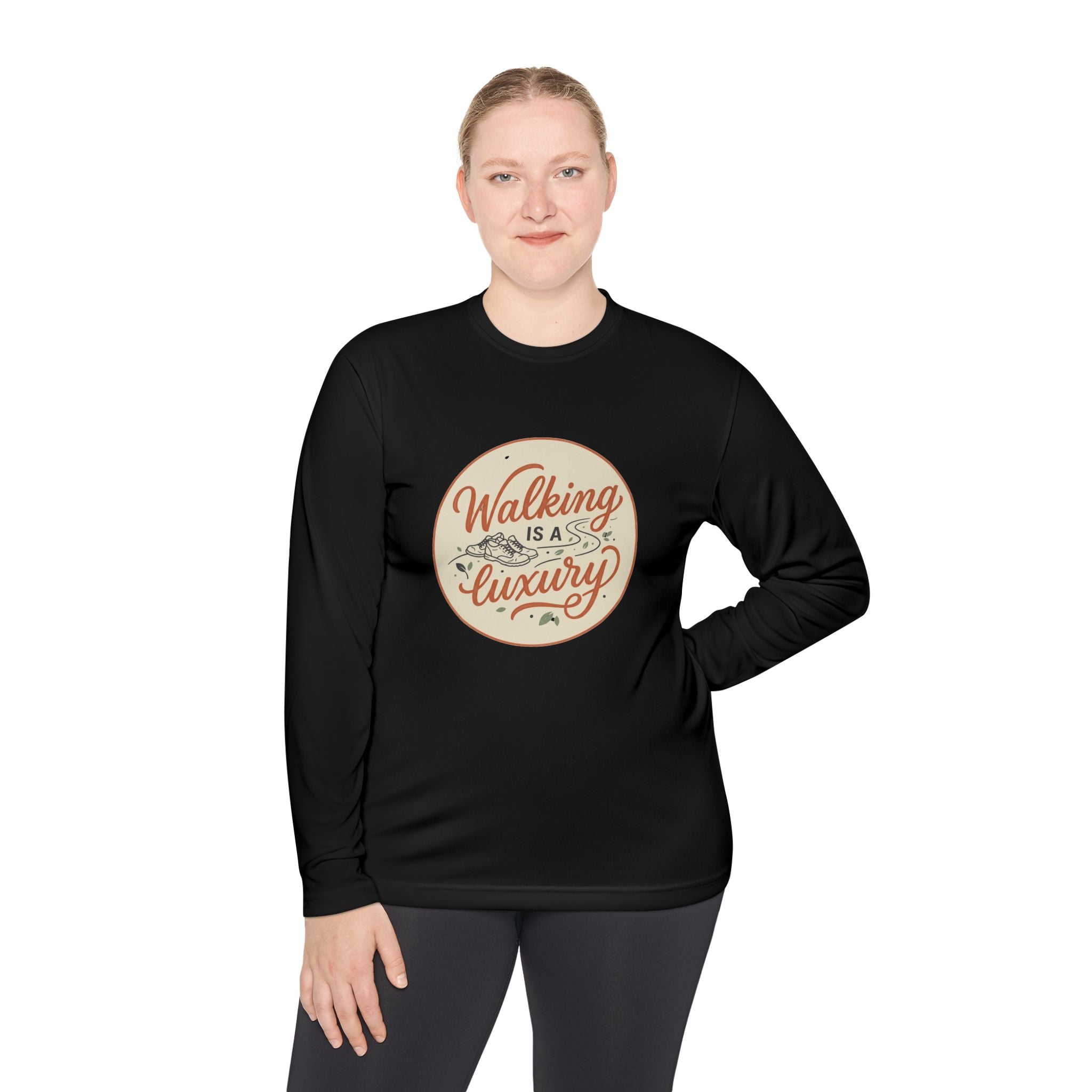 Walking is a Luxury Unisex Lightweight Long Sleeve Tee