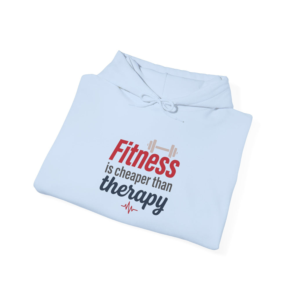 Fitness is Cheaper than Therapy Unisex Heavy Blend™ Hooded Sweatshirt