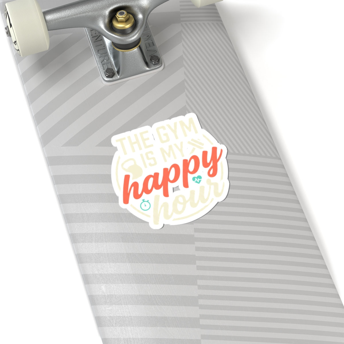 The Gym is My Happy Hour Kiss-Cut Stickers
