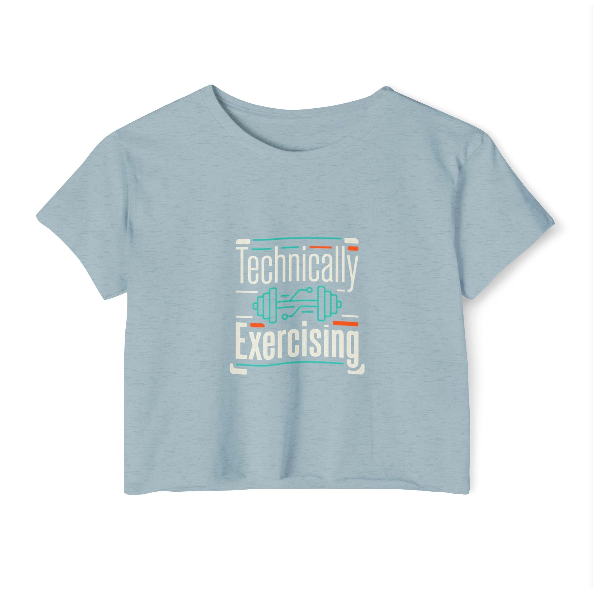 Technically Exercising Women's Festival Crop Top