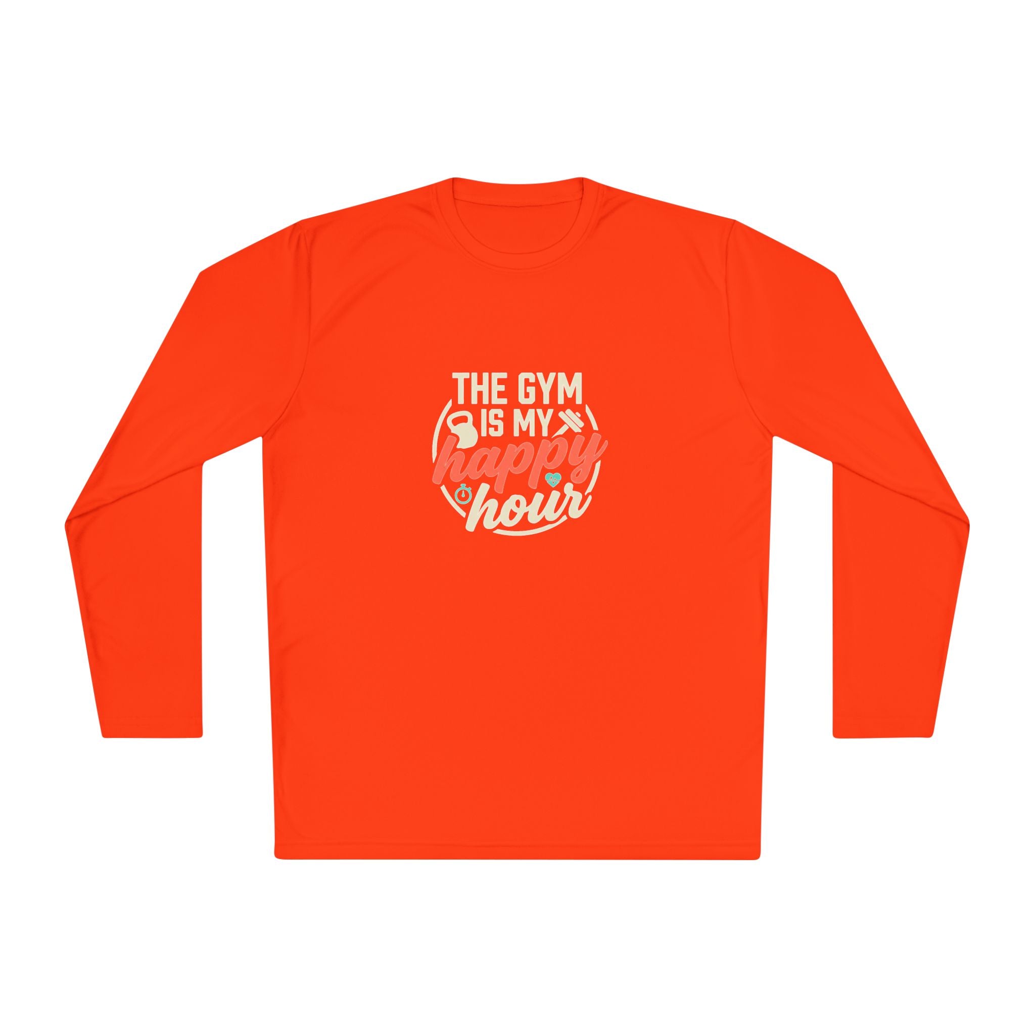 The Gym is My Happy Hour Unisex Lightweight Long Sleeve Tee