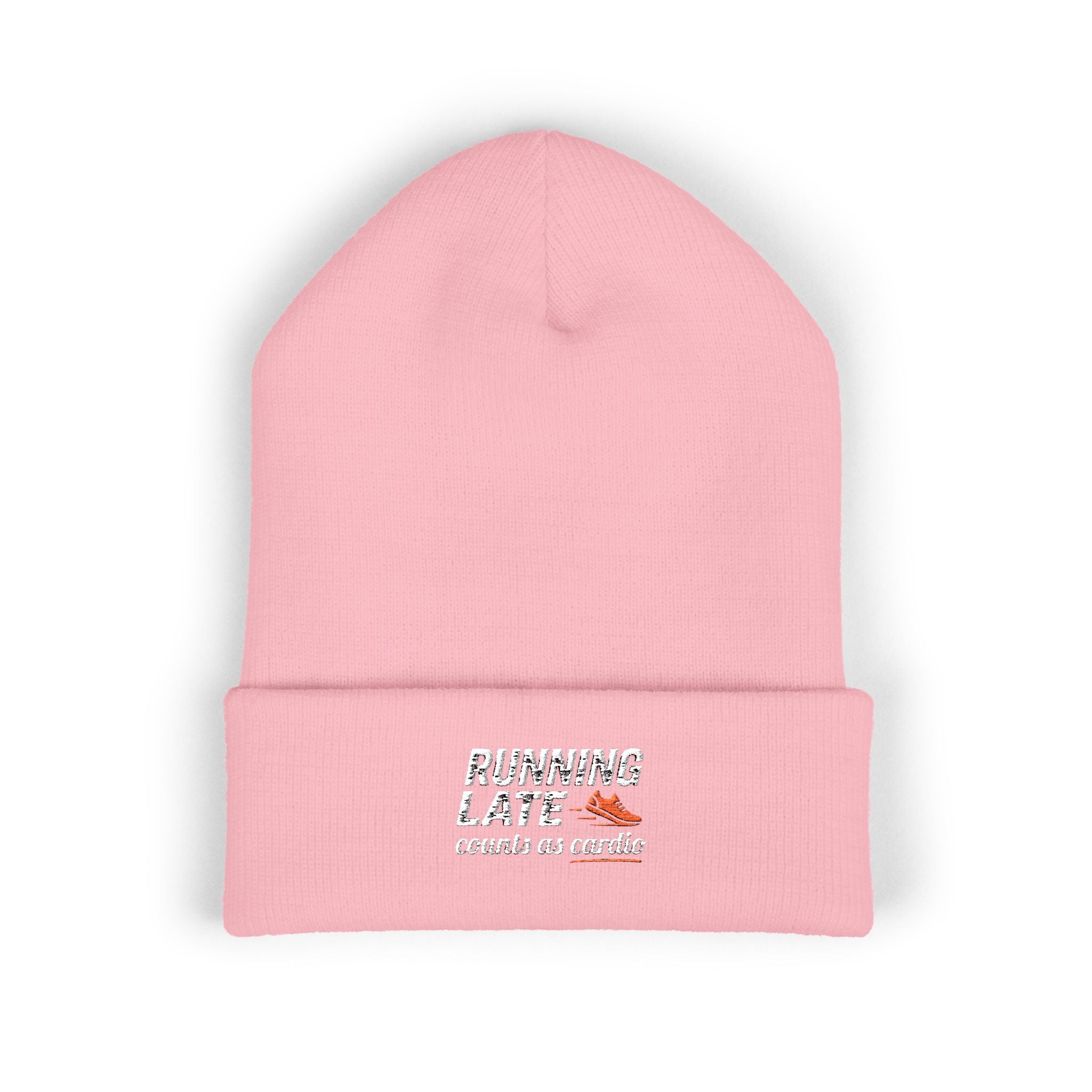 Running Late Counts as Cardio Classic Cuffed Beanie (Embroidery)