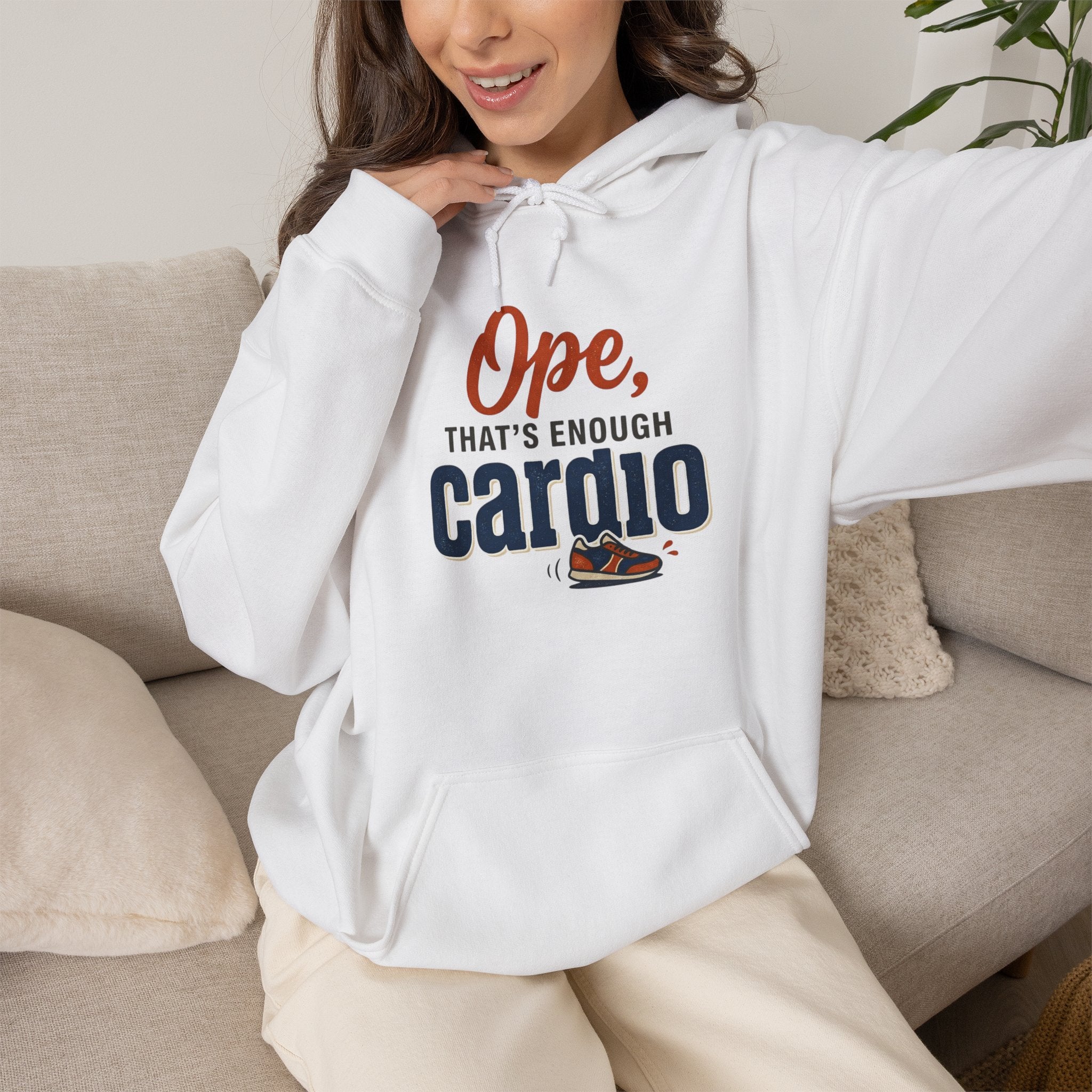 Ope, That's Enough Cardio Unisex Heavy Blend™ Hooded Sweatshirt