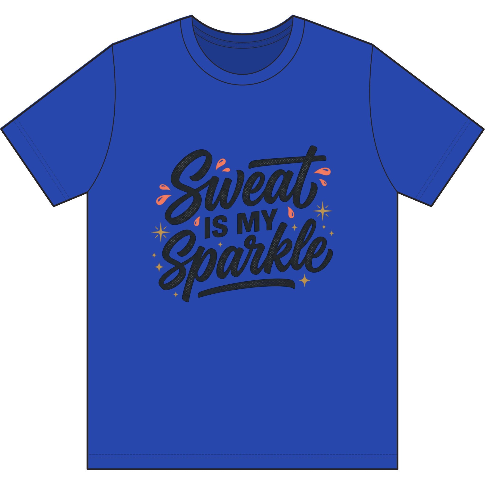 Sweat is My Sparkle Dri-Power 100% Polyester T-Shirt