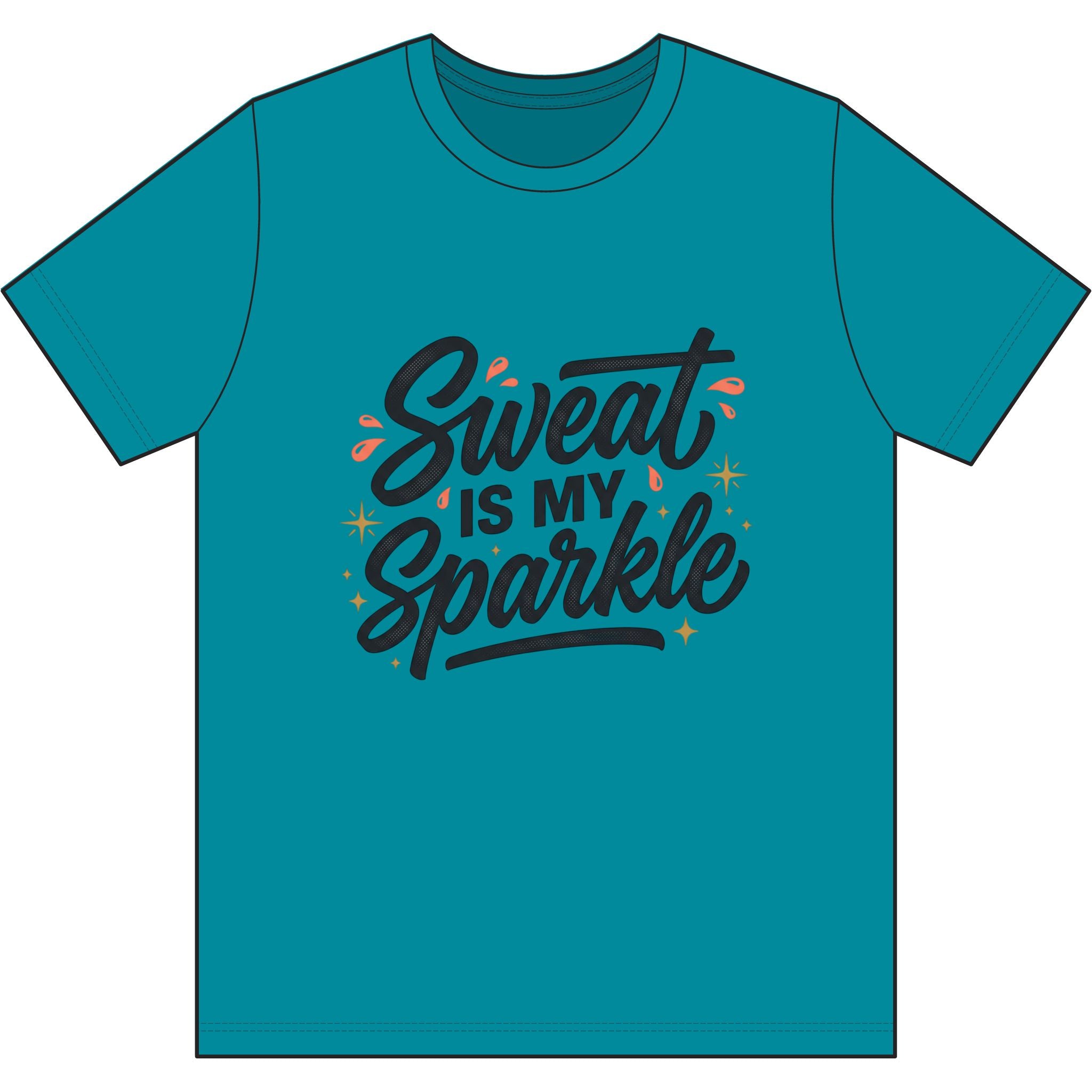 Sweat is My Sparkle Dri-Power 100% Polyester T-Shirt