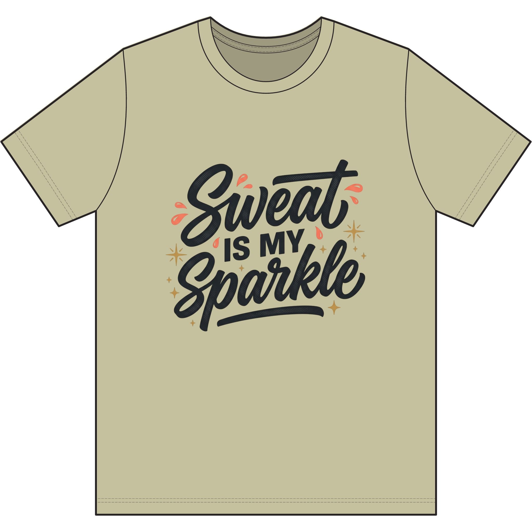 Sweat is My Sparkle Dri-Power 100% Polyester T-Shirt