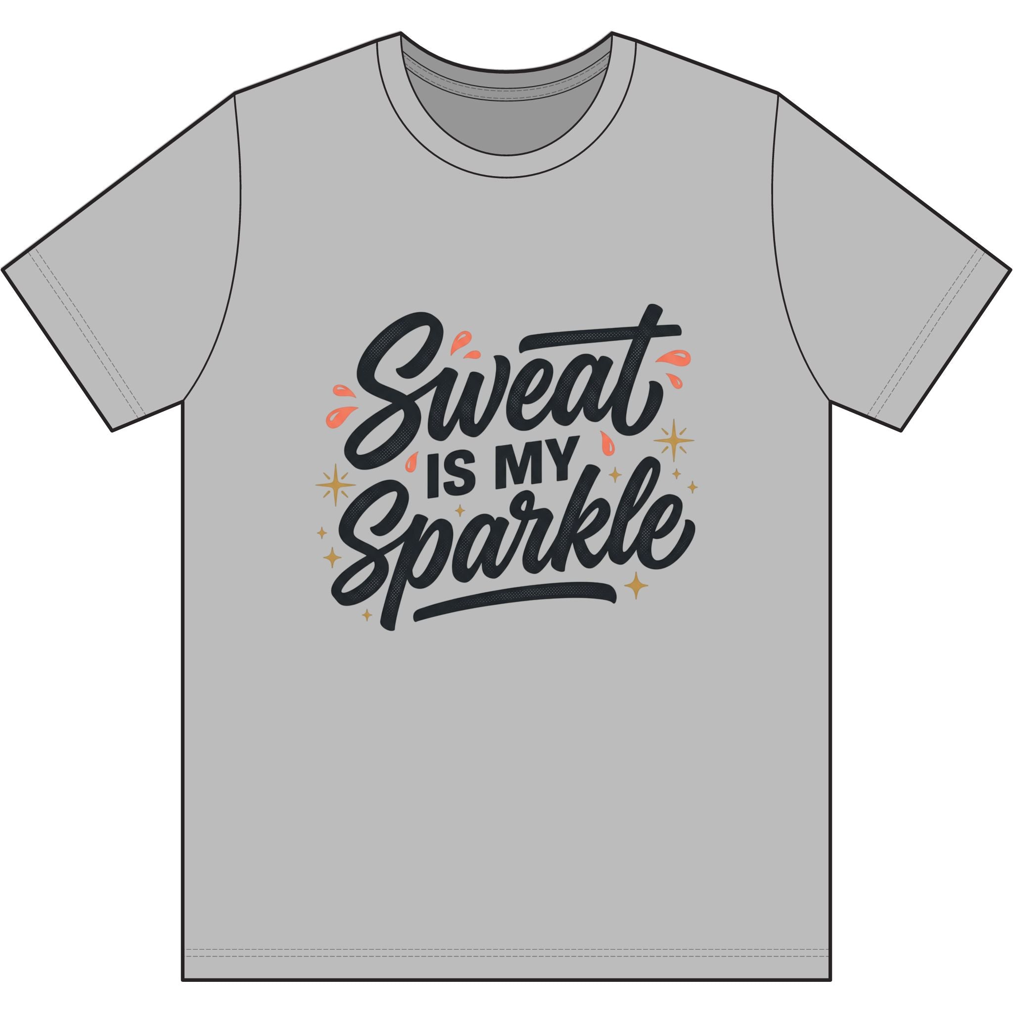 Sweat is My Sparkle Dri-Power 100% Polyester T-Shirt