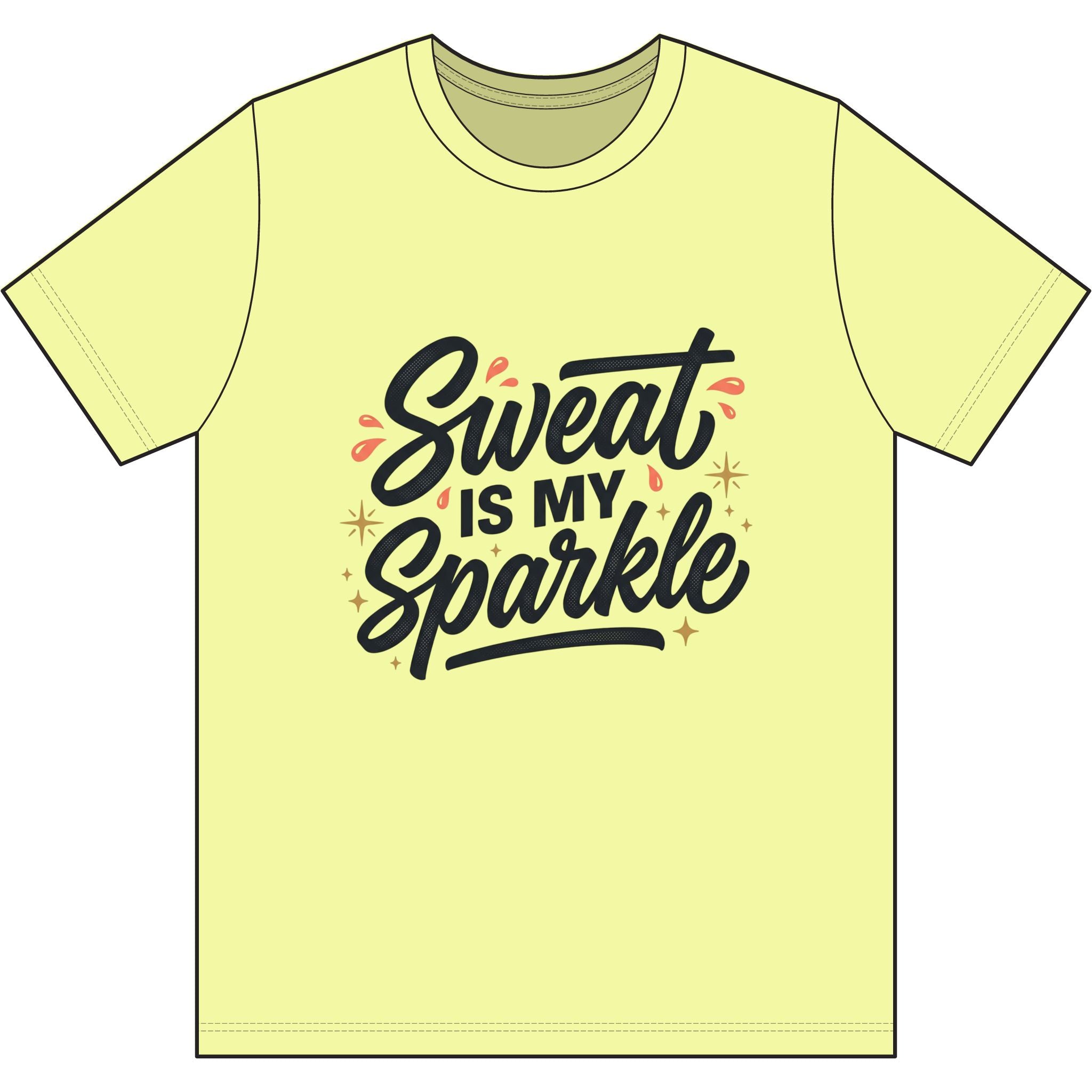 Sweat is My Sparkle Dri-Power 100% Polyester T-Shirt