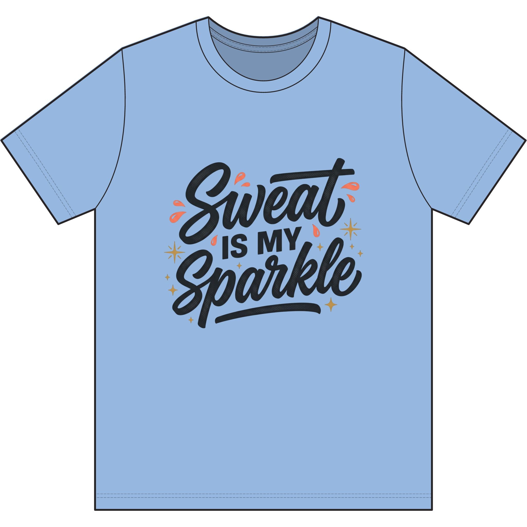 Sweat is My Sparkle Dri-Power 100% Polyester T-Shirt