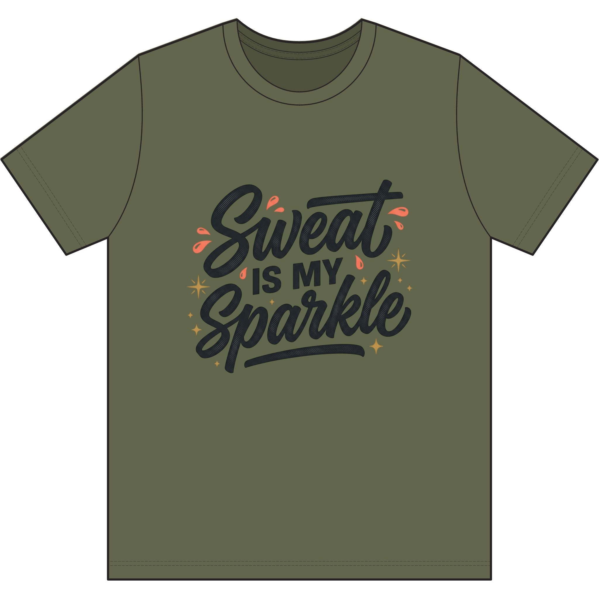 Sweat is My Sparkle Dri-Power 100% Polyester T-Shirt