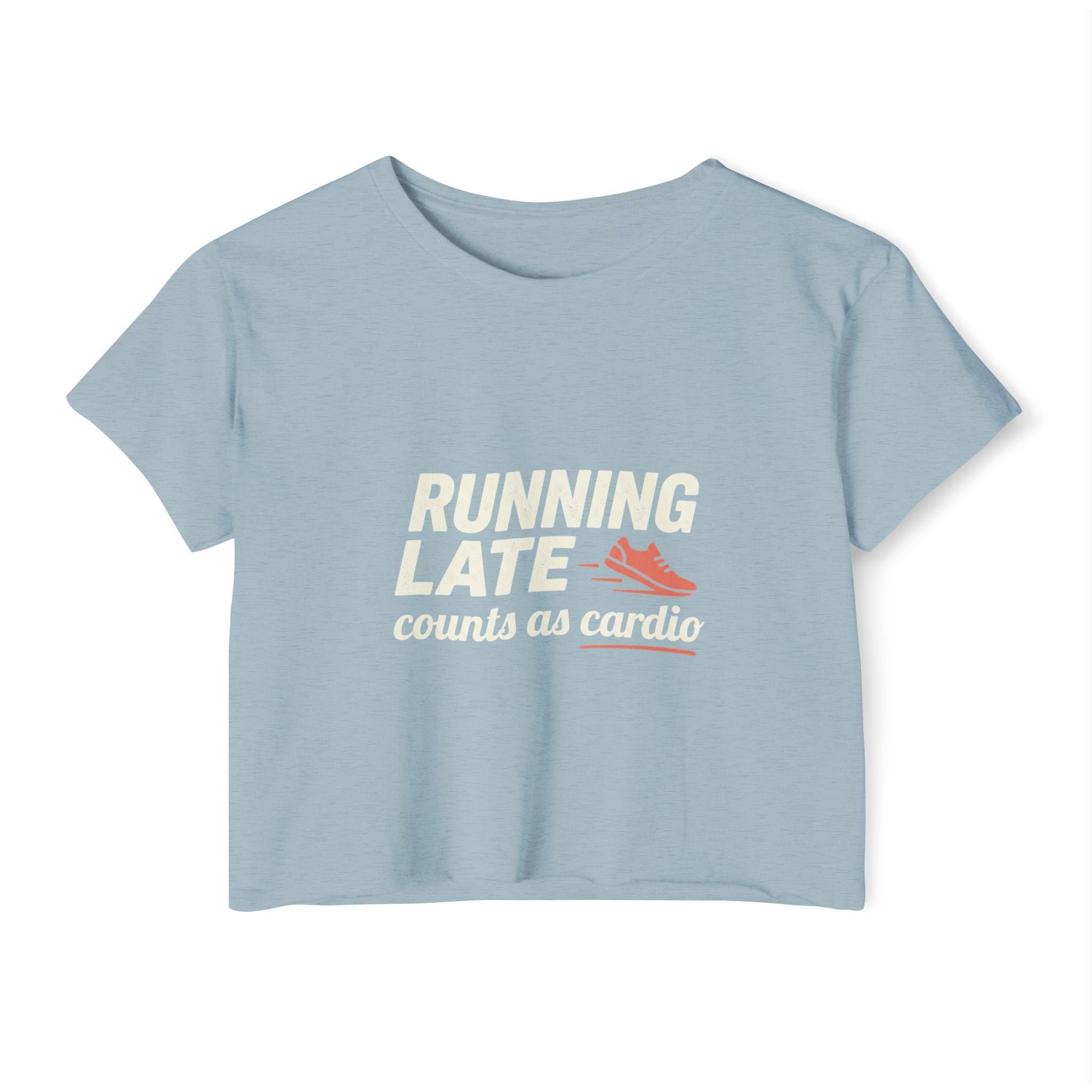 Running Late Counts as Cardio Women's Festival Crop Top