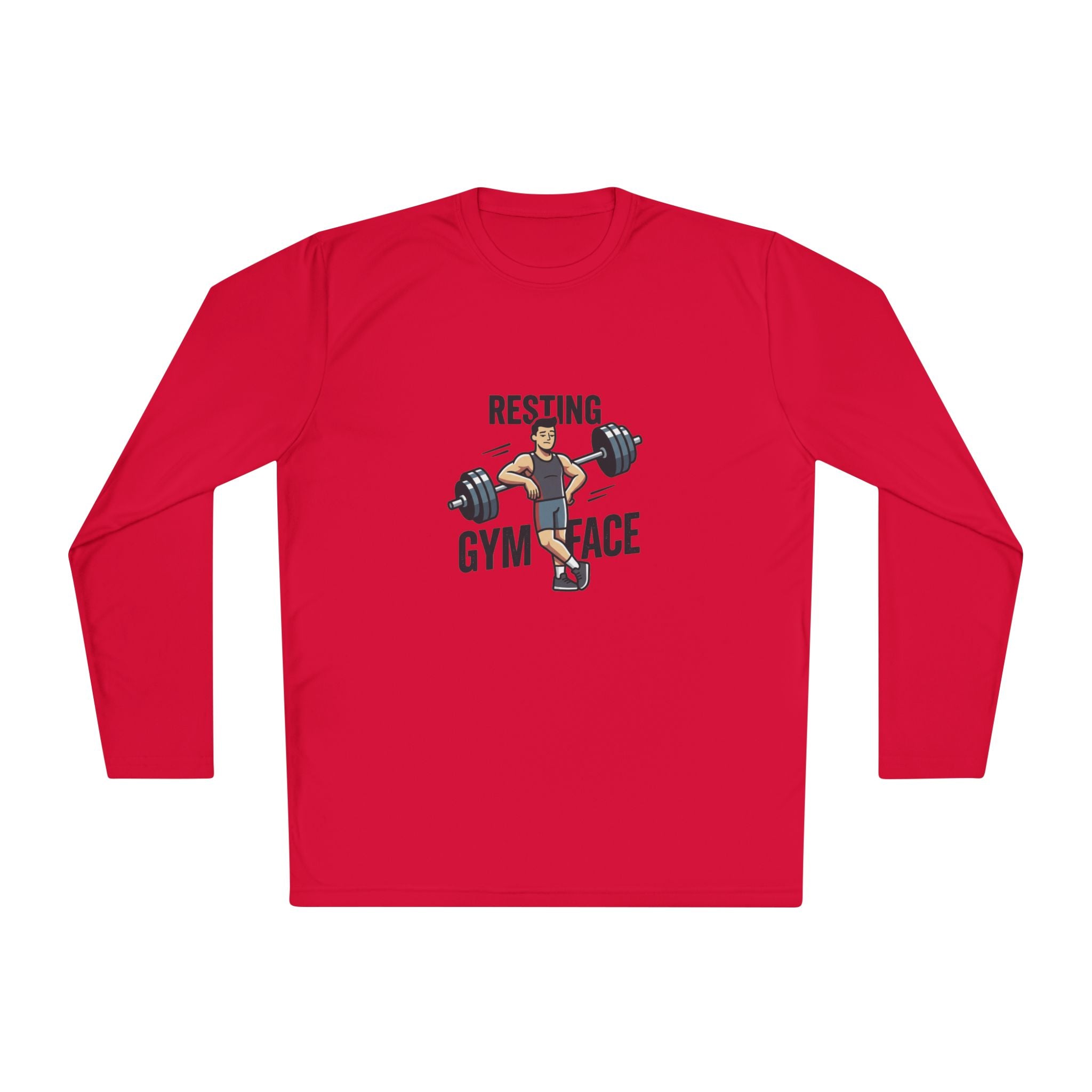 Resting Gym Face Unisex Lightweight Long Sleeve Tee