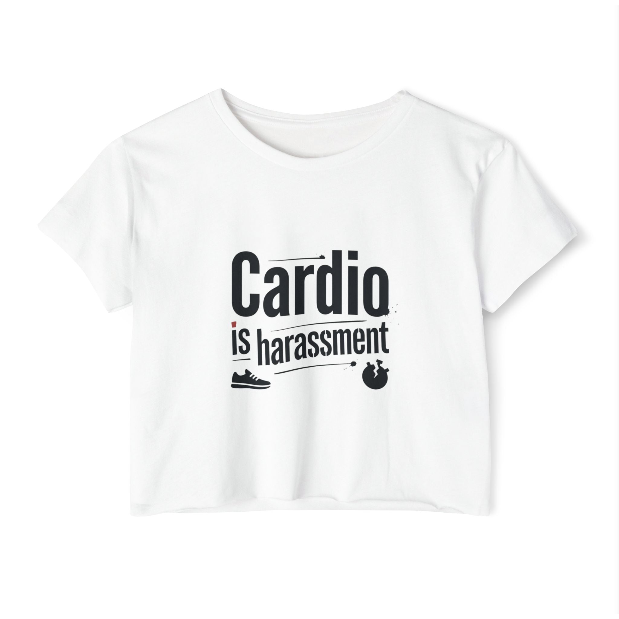 Cardio is Harassment Women's Festival Crop Top
