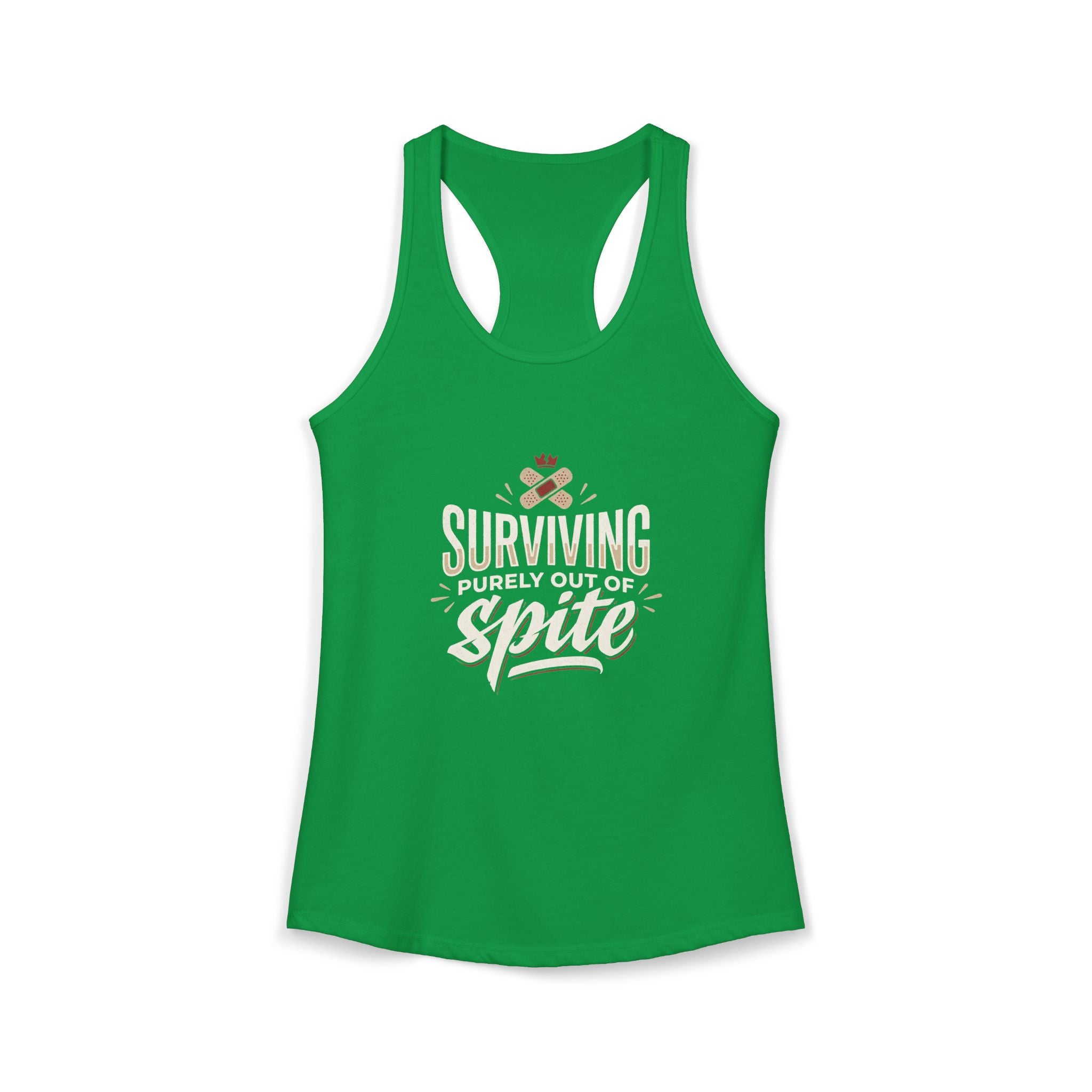 Surviving Purely Out of Spite Women's Ideal Racerback Tank