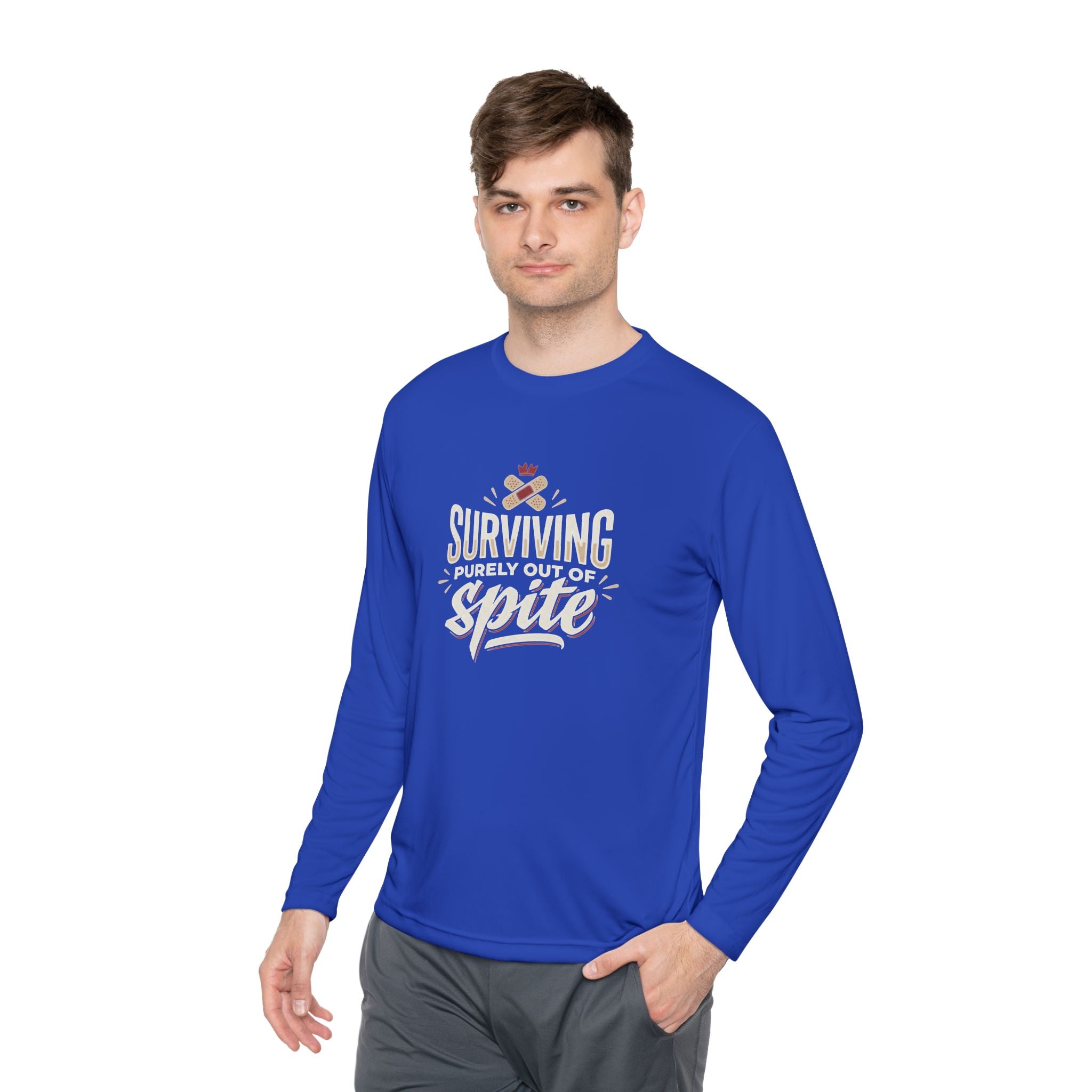 Surviving Purely Out of Spite Unisex Lightweight Long Sleeve Tee