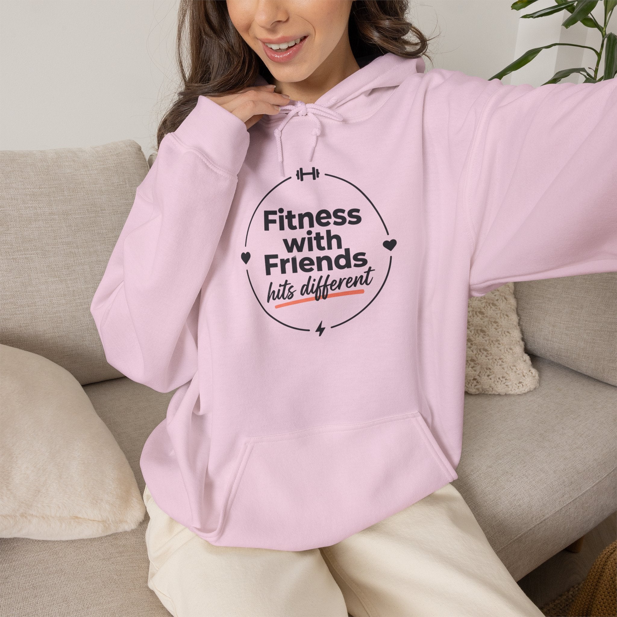 Fitness with Friends Unisex Heavy Blend™ Hooded Sweatshirt