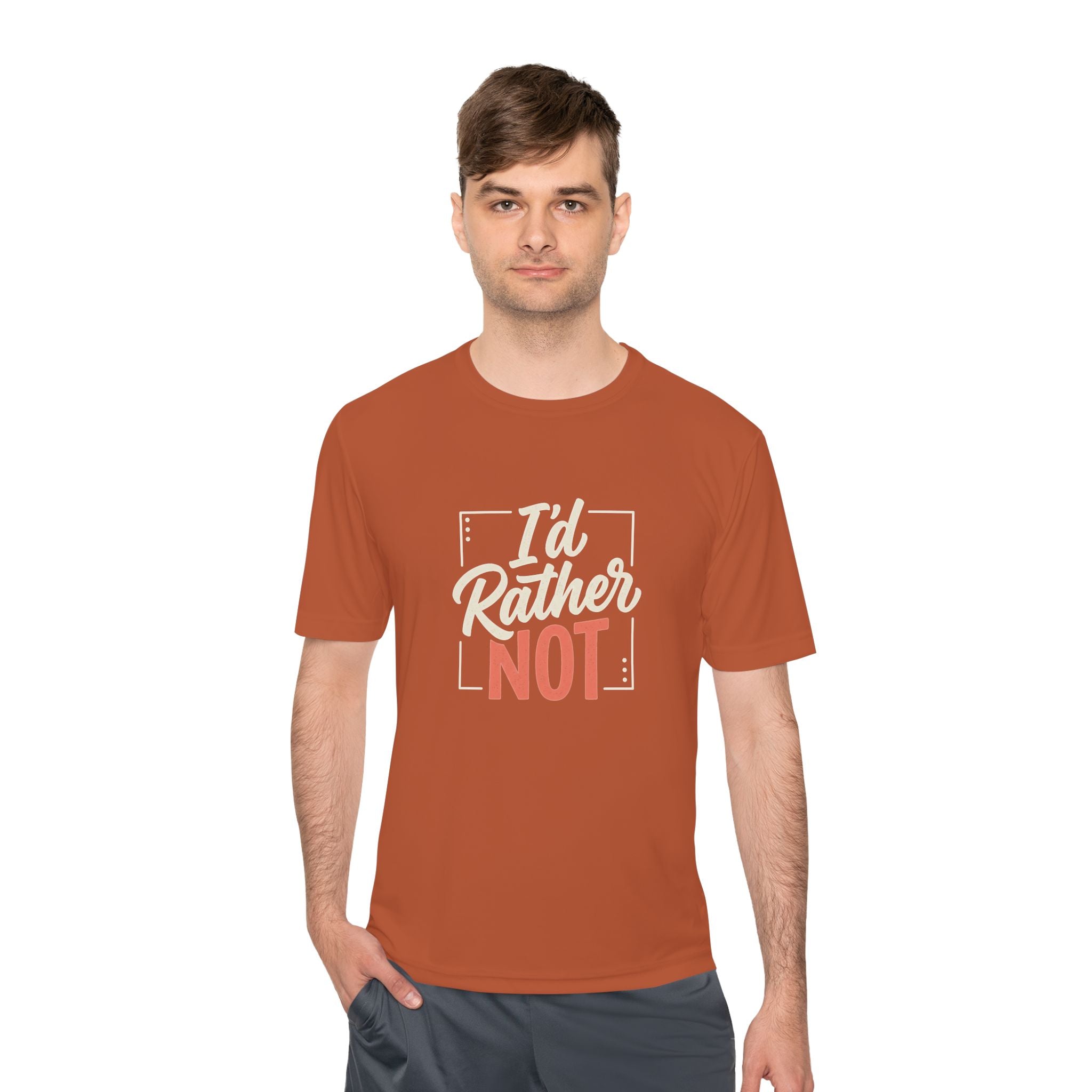 I'd Rather Not Unisex Moisture Wicking Tee