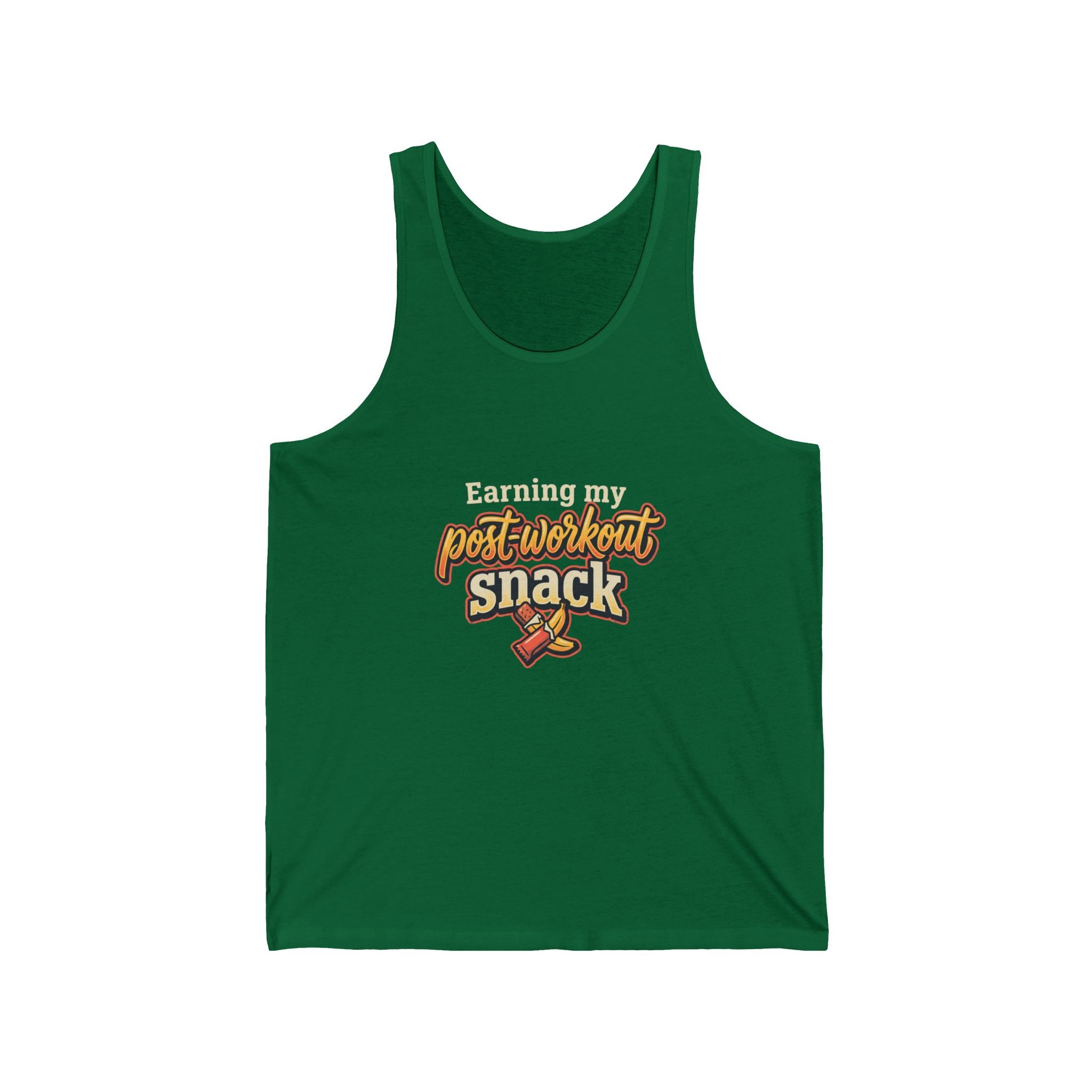 Earning My Post-Workout Snack Unisex Jersey Tank