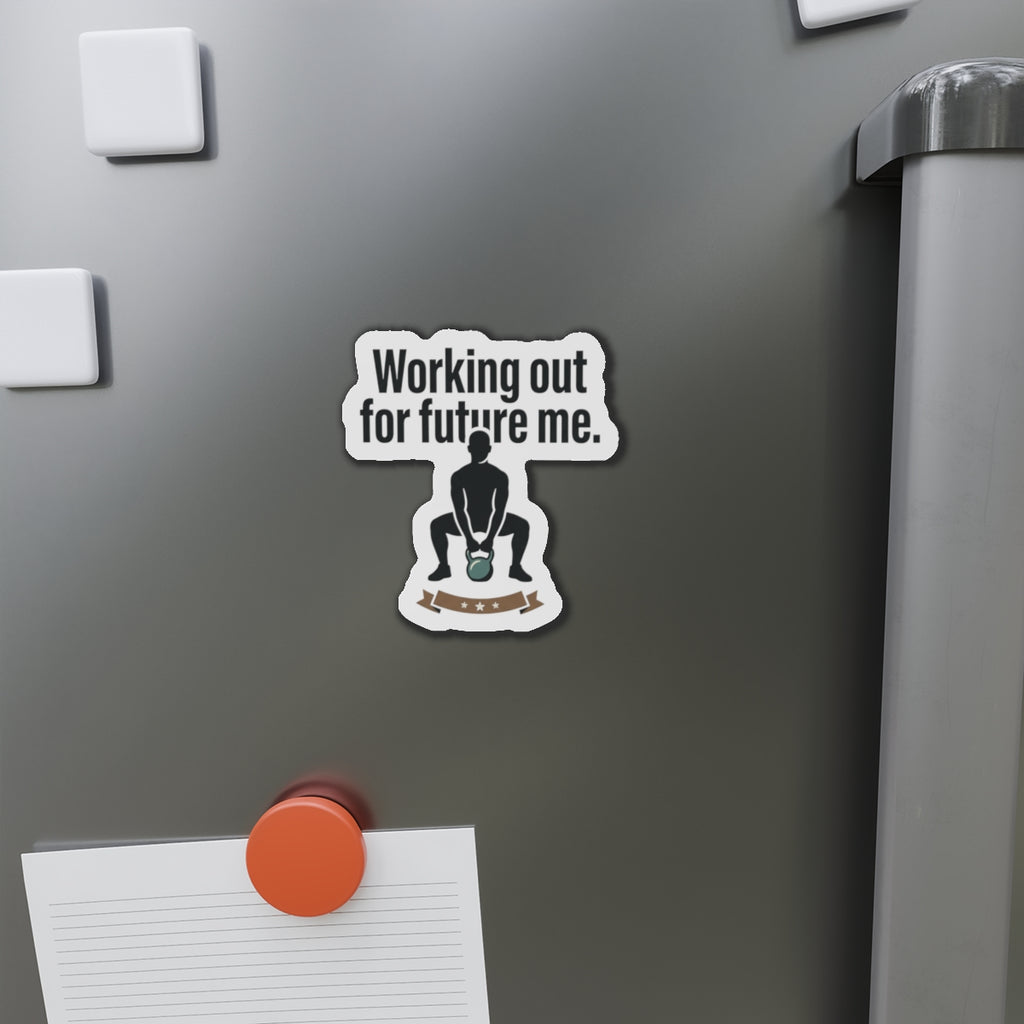 Working Out For Future Me Die-Cut Magnets