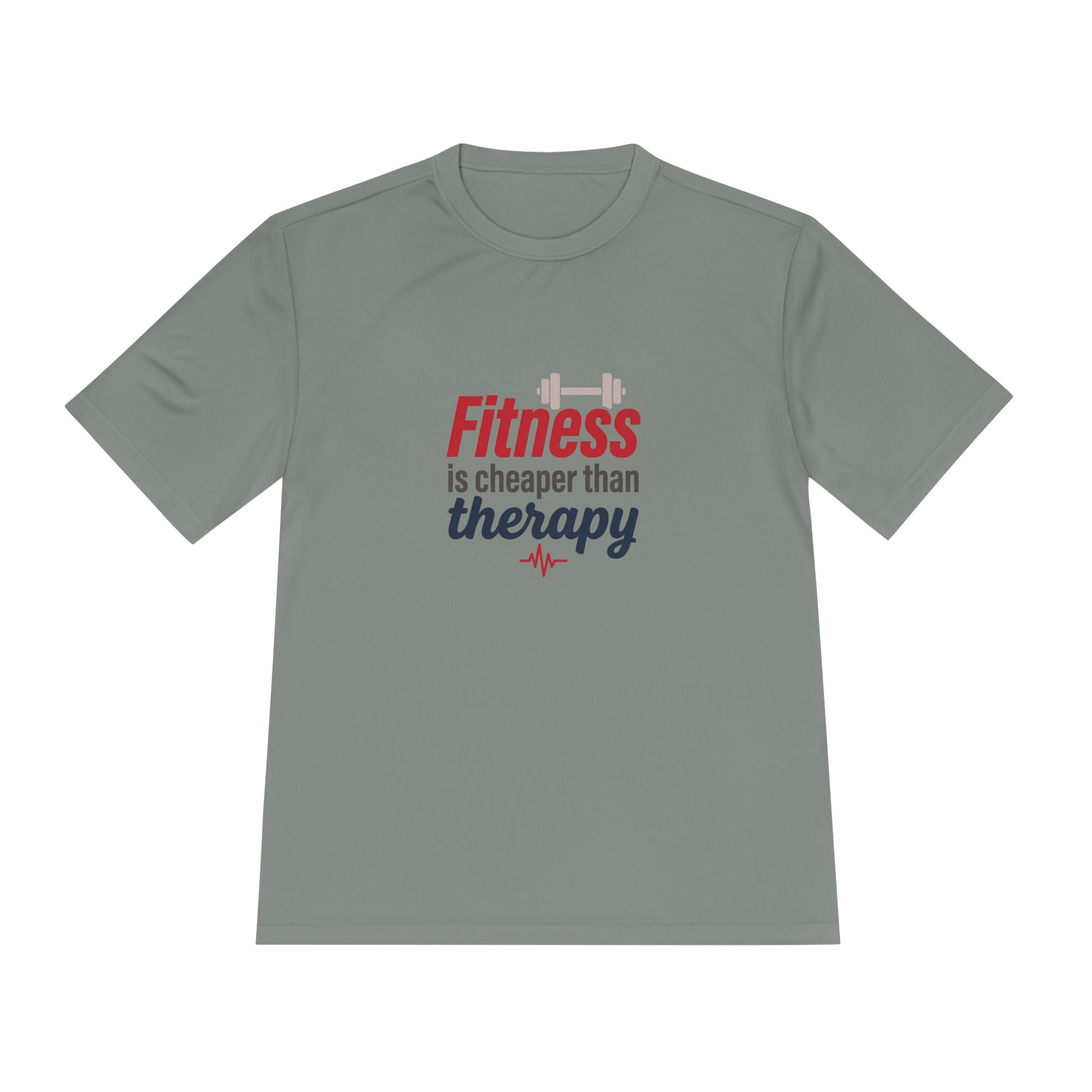 Fitness is Cheaper than Therapy Unisex Moisture Wicking Tee