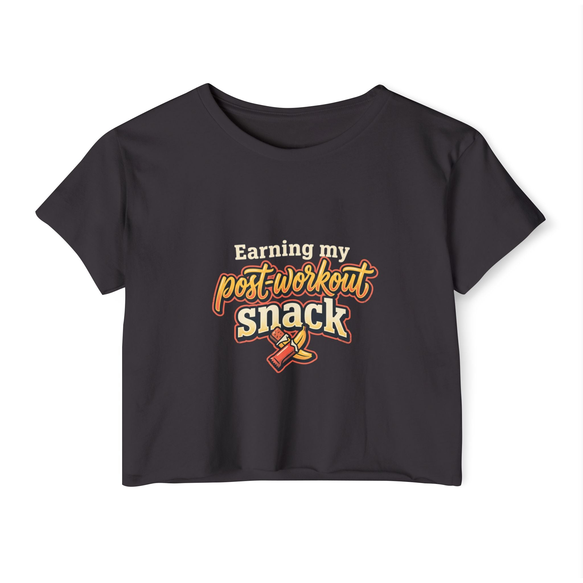Earning My Post-Workout Snack Women's Festival Crop Top