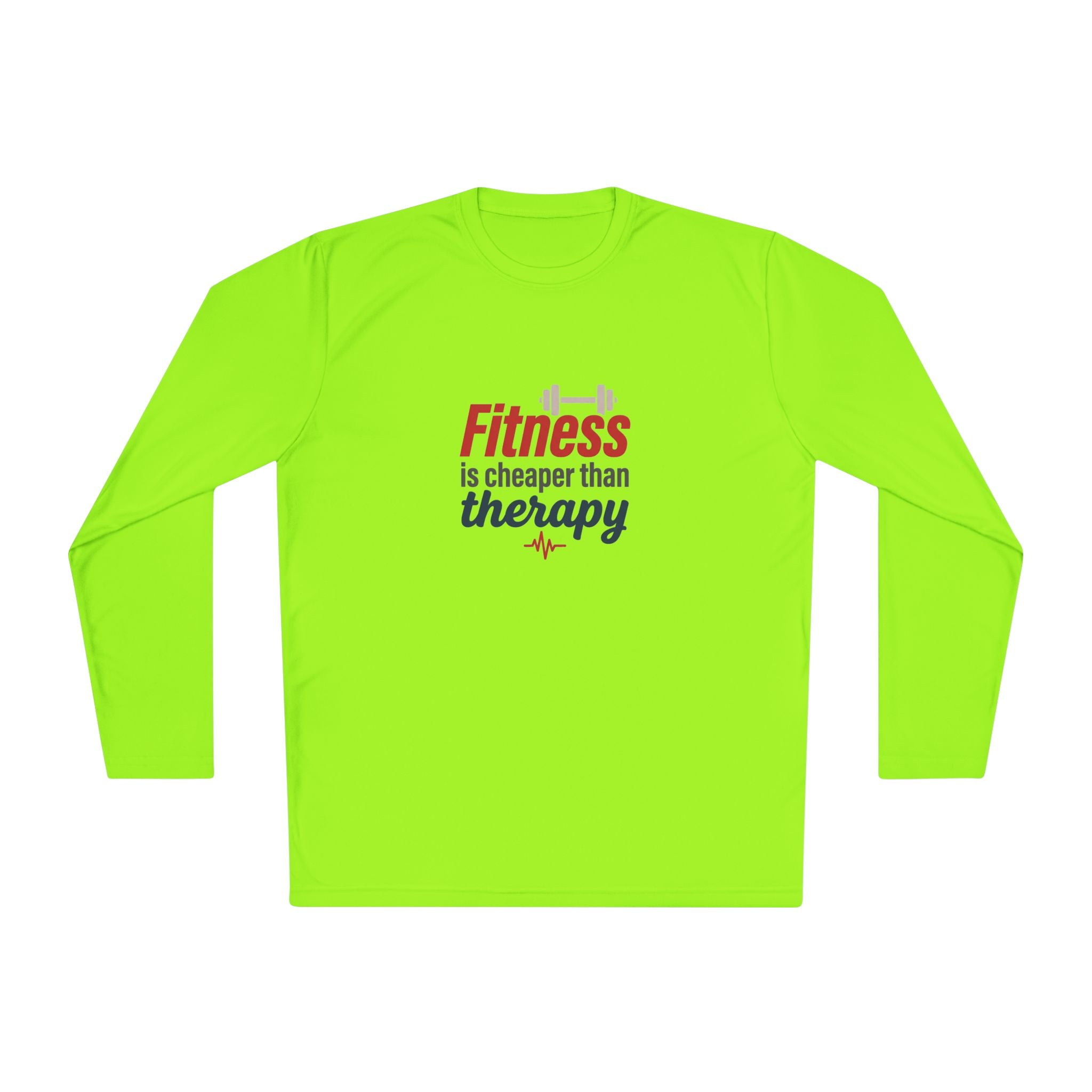 Fitness is Cheaper than Therapy Unisex Lightweight Long Sleeve Tee