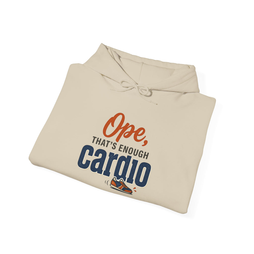 Ope, That's Enough Cardio Unisex Heavy Blend™ Hooded Sweatshirt
