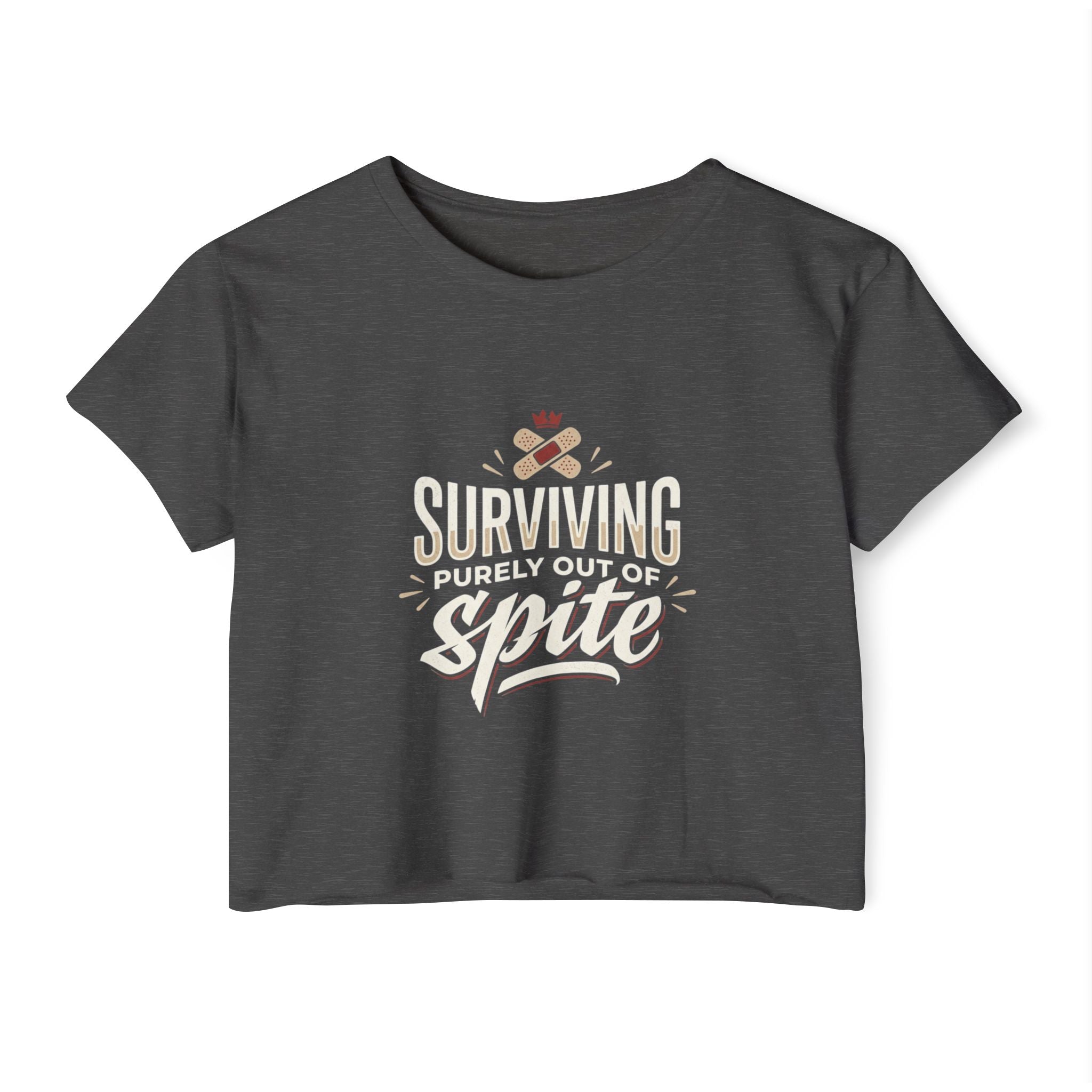 Surviving Purely Out of Spite Women's Festival Crop Top