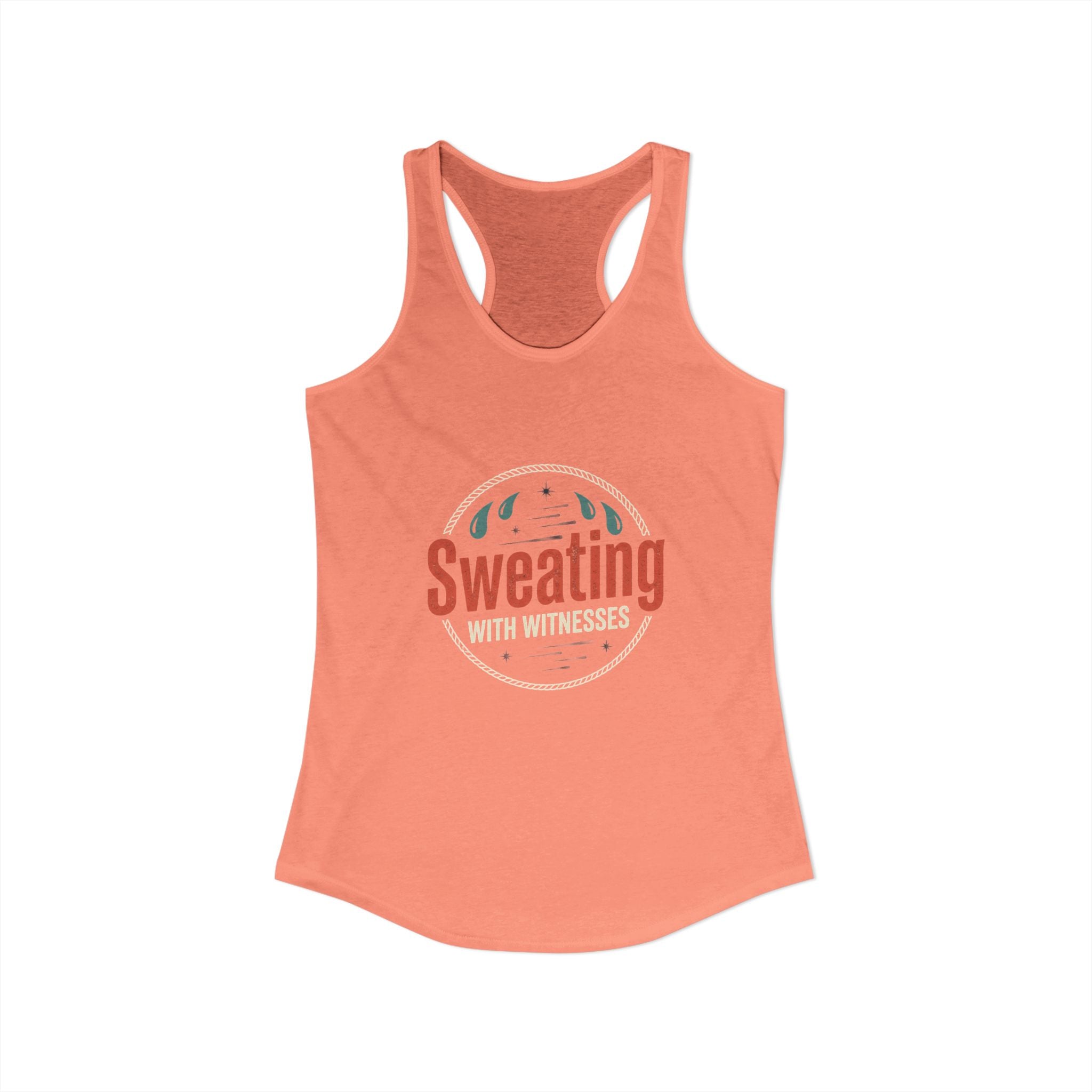 Sweating with Witnesses Women's Ideal Racerback Tank