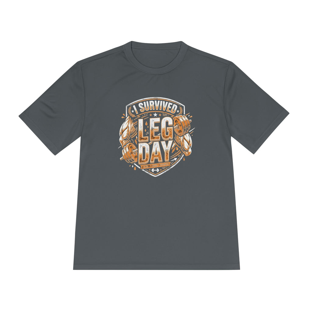 I Survived Leg Day Unisex Moisture Wicking Tee