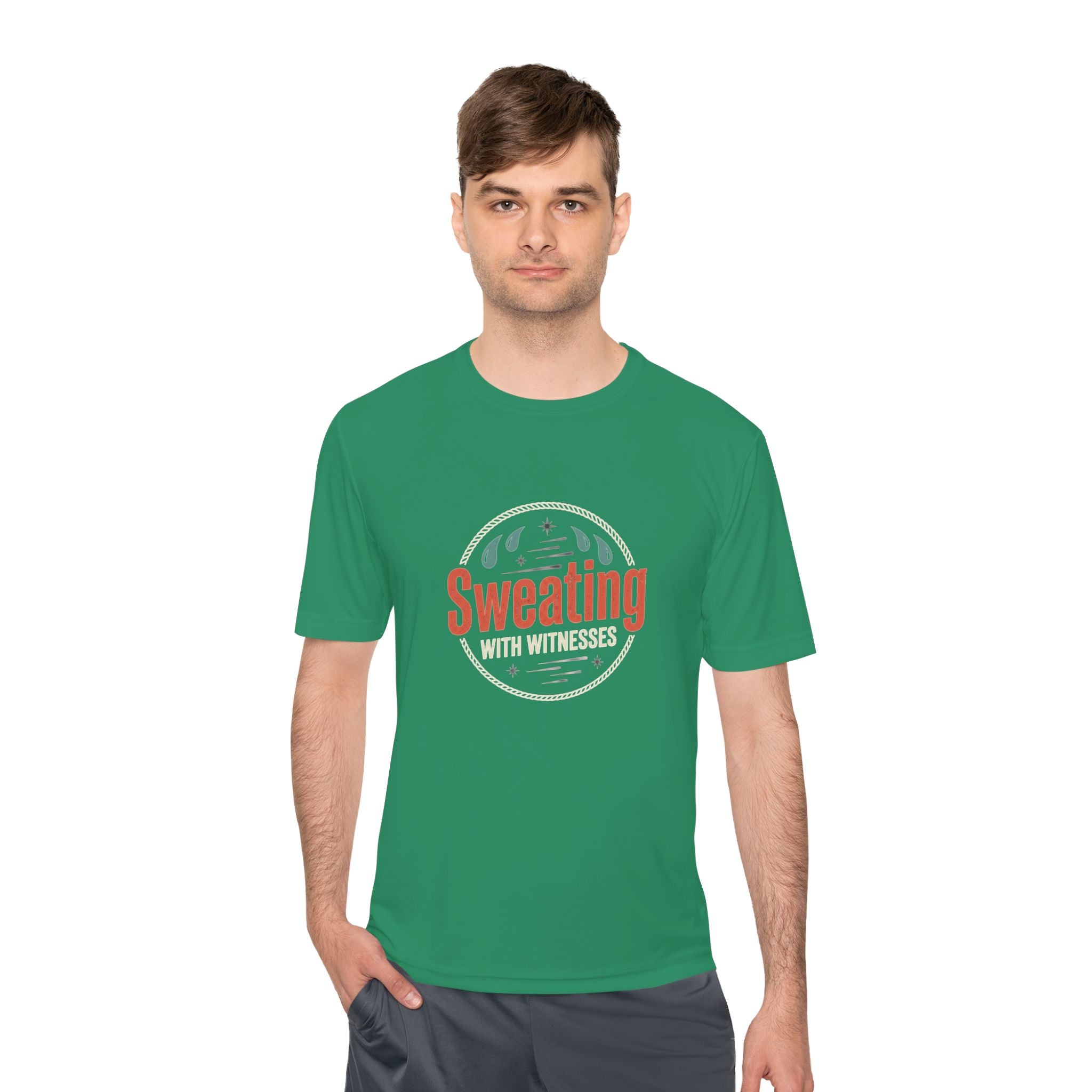 Sweating with Witnesses Unisex Moisture Wicking Tee