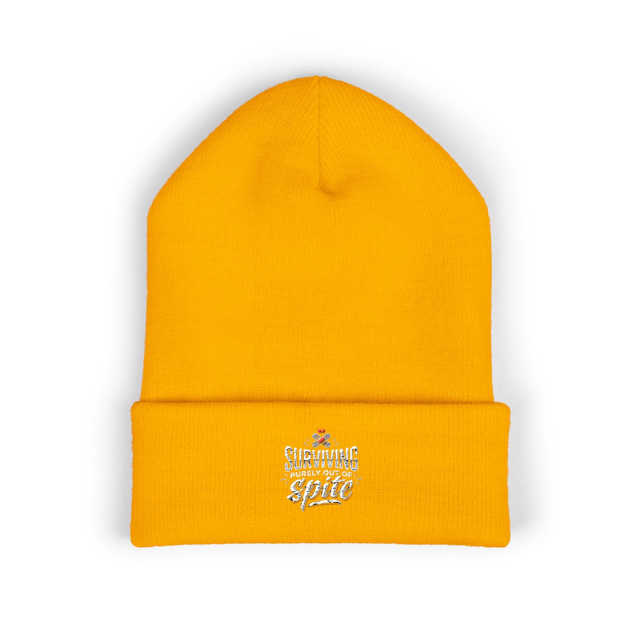 Surviving Purely Out of Spite Classic Cuffed Beanie (Embroidery)