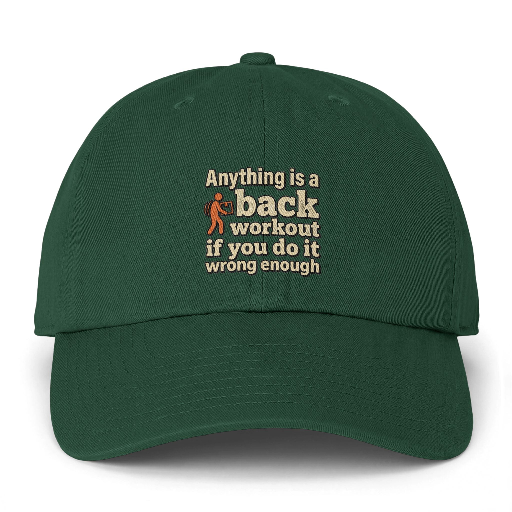 Anything is a Back Workout Clean Up Cap