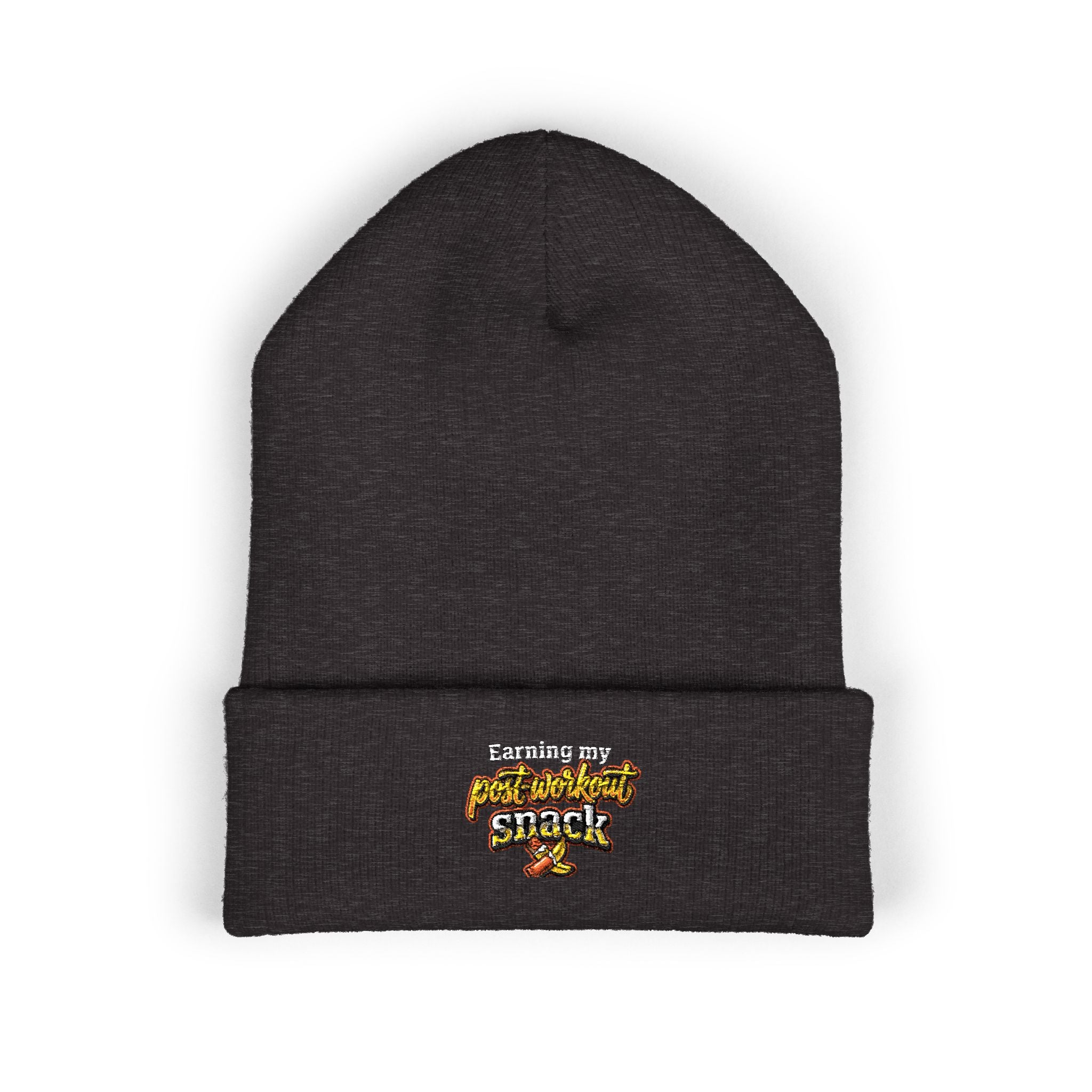 Earning My Post-Workout Snack Classic Cuffed Beanie (Embroidery)