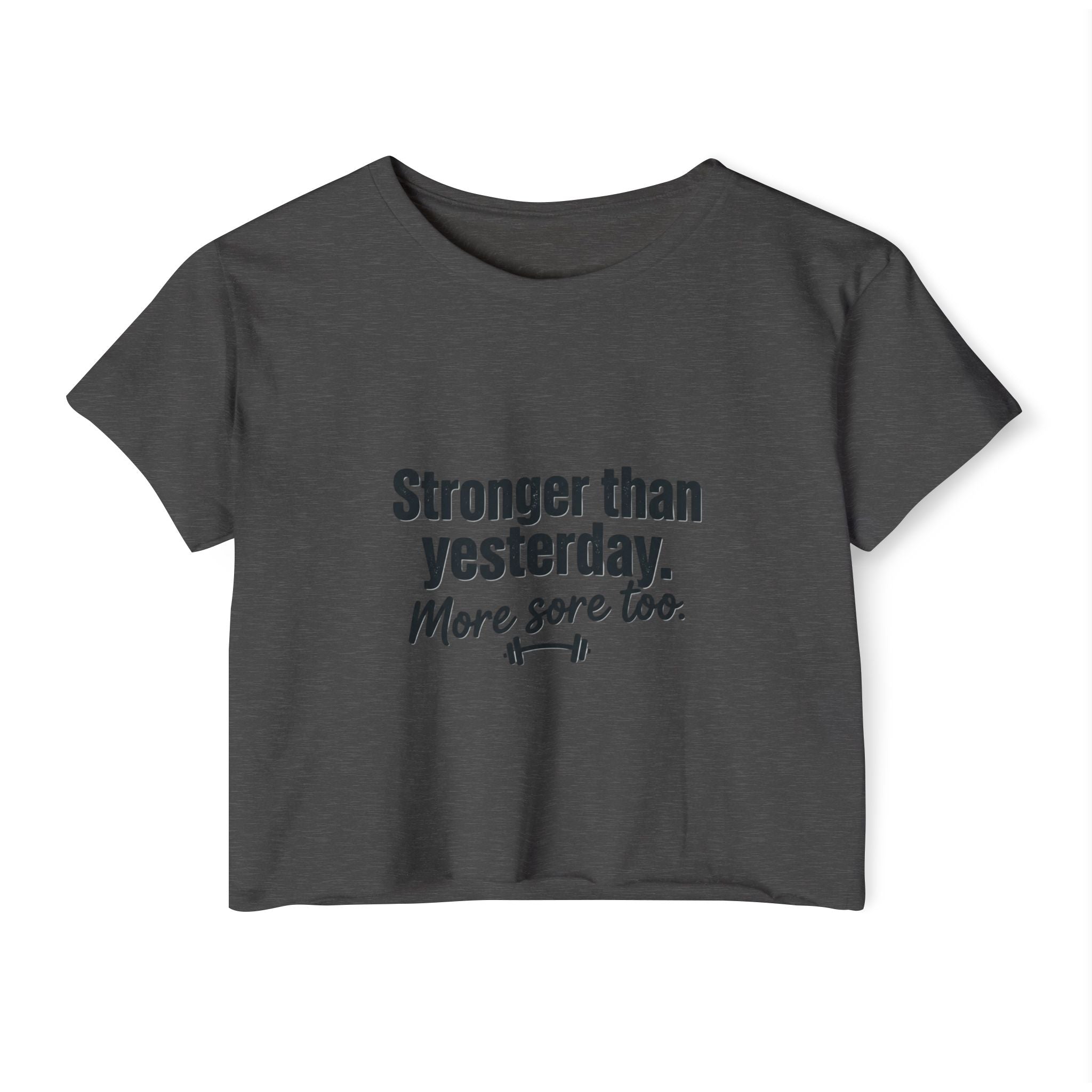 Stronger Than Yesterday Women's Festival Crop Top