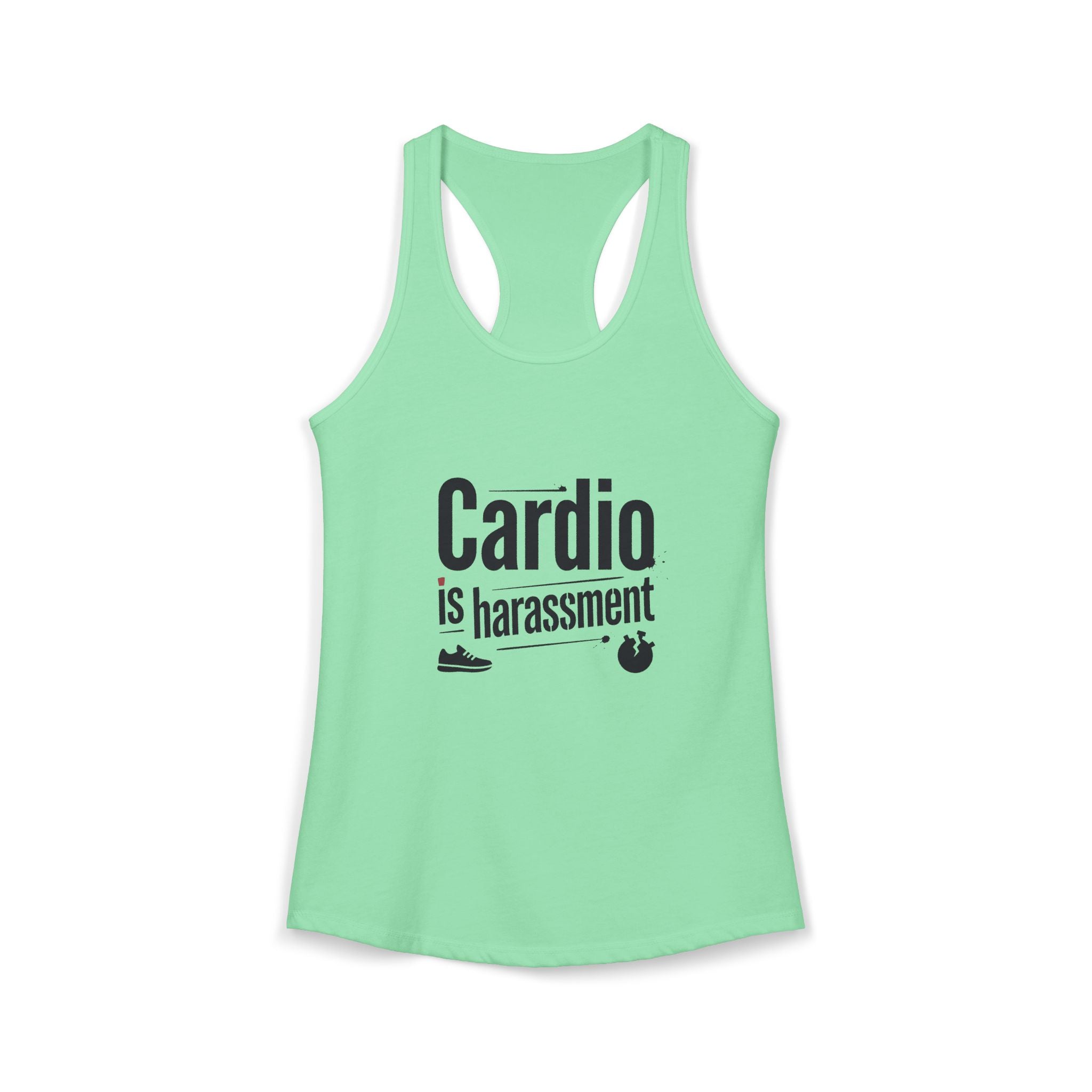 Cardio is Harassment Women's Ideal Racerback Tank