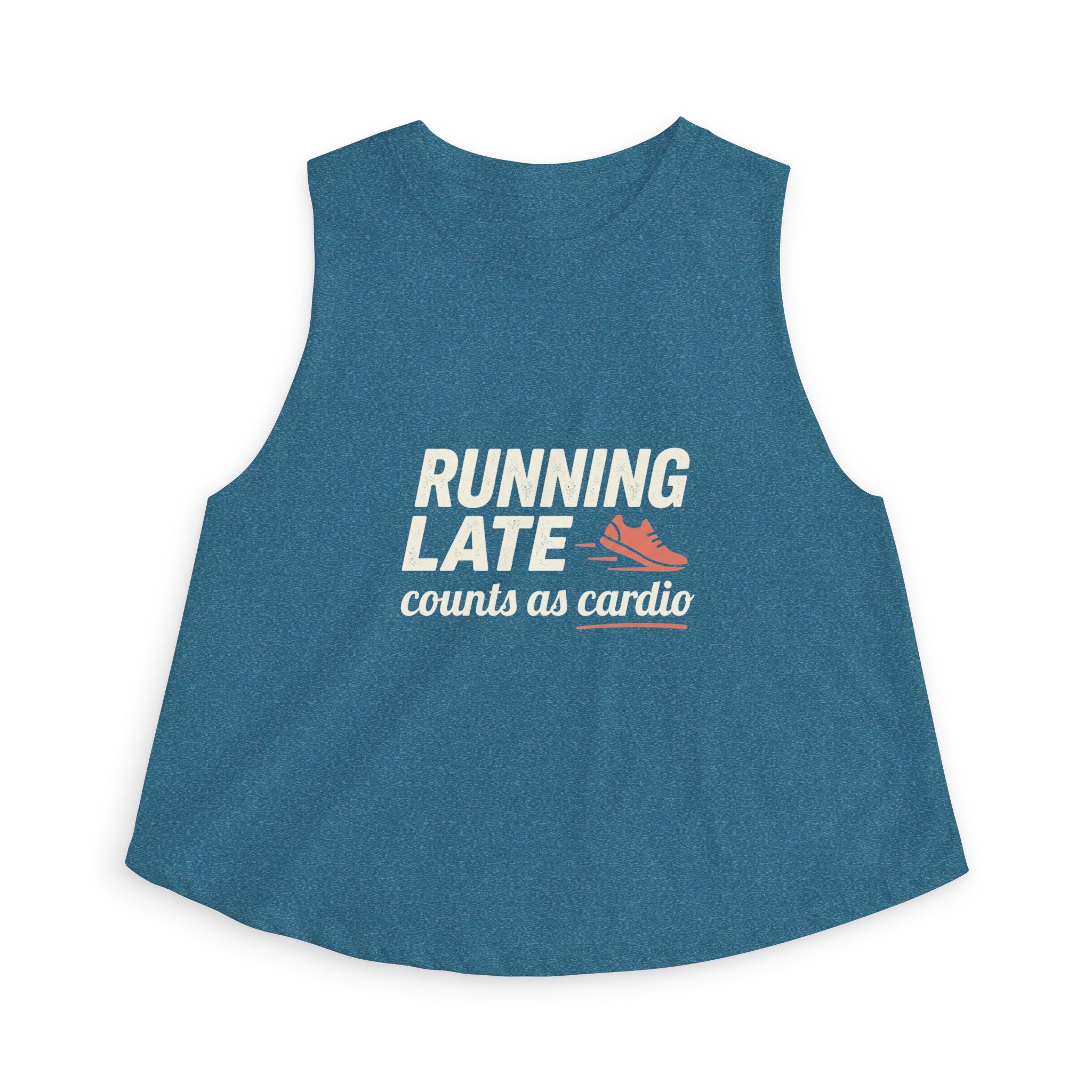 Running Late Counts as Cardio Women's Crop Top