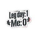 Leg Day Die-Cut Magnets