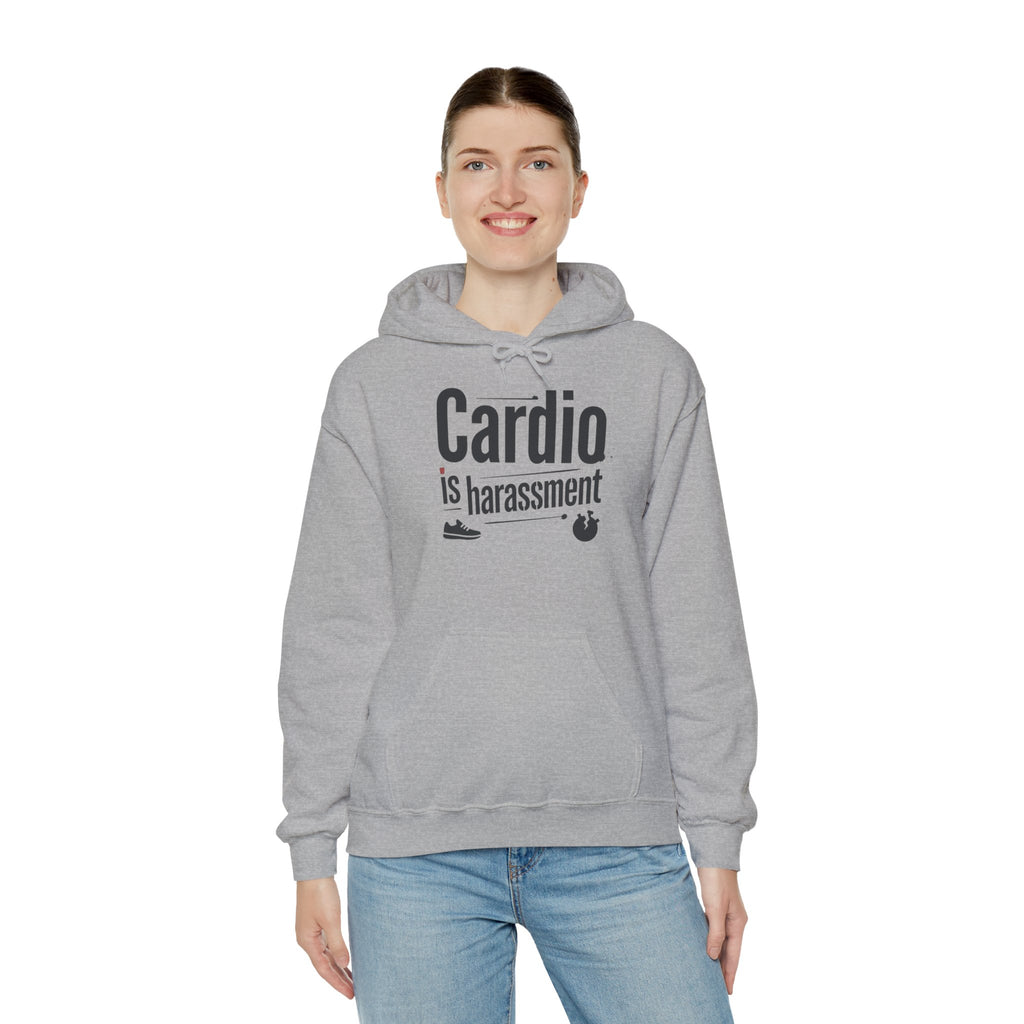 Cardio is Harassment Unisex Heavy Blend™ Hooded Sweatshirt