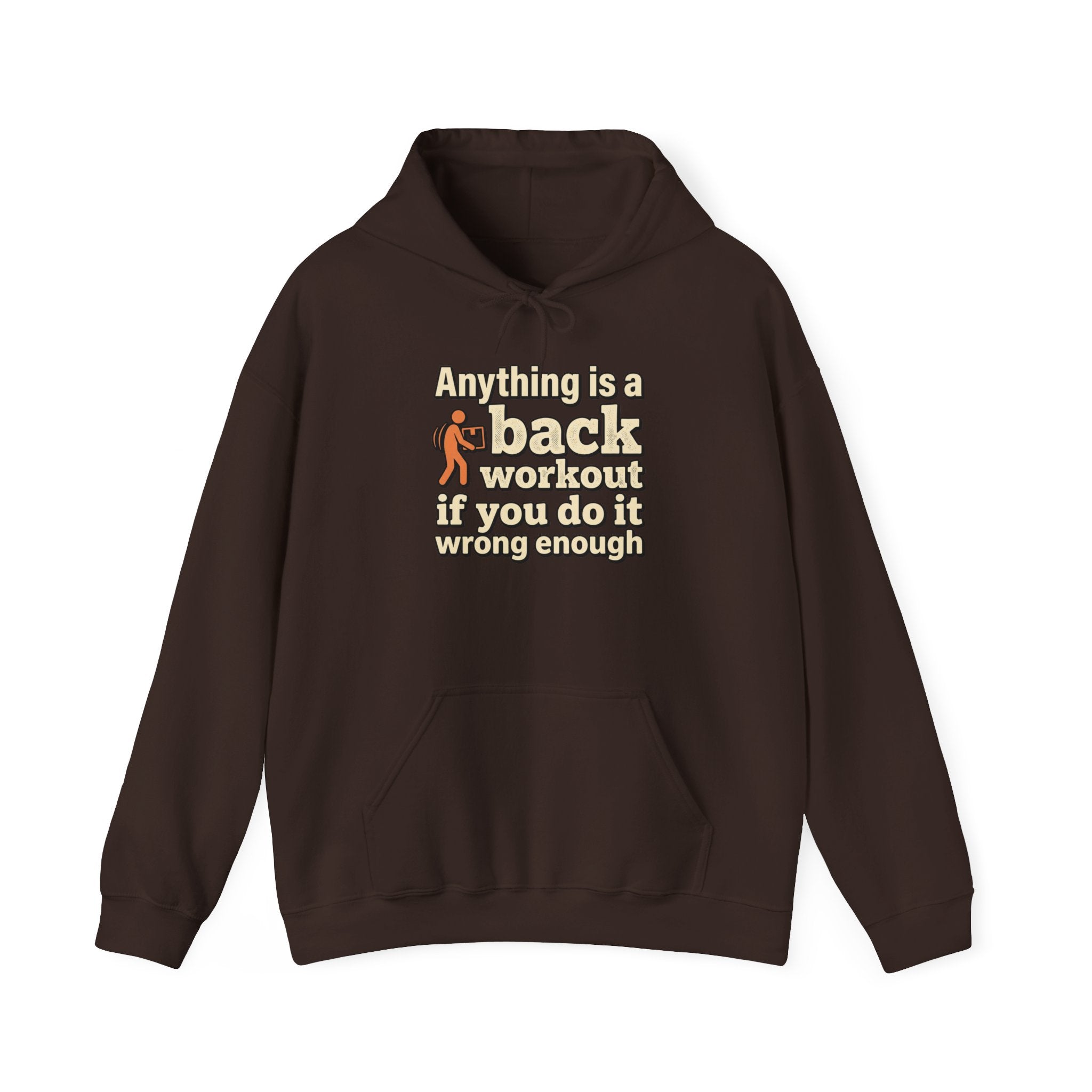 Anything is a Back Workout Unisex Heavy Blend™ Hooded Sweatshirt