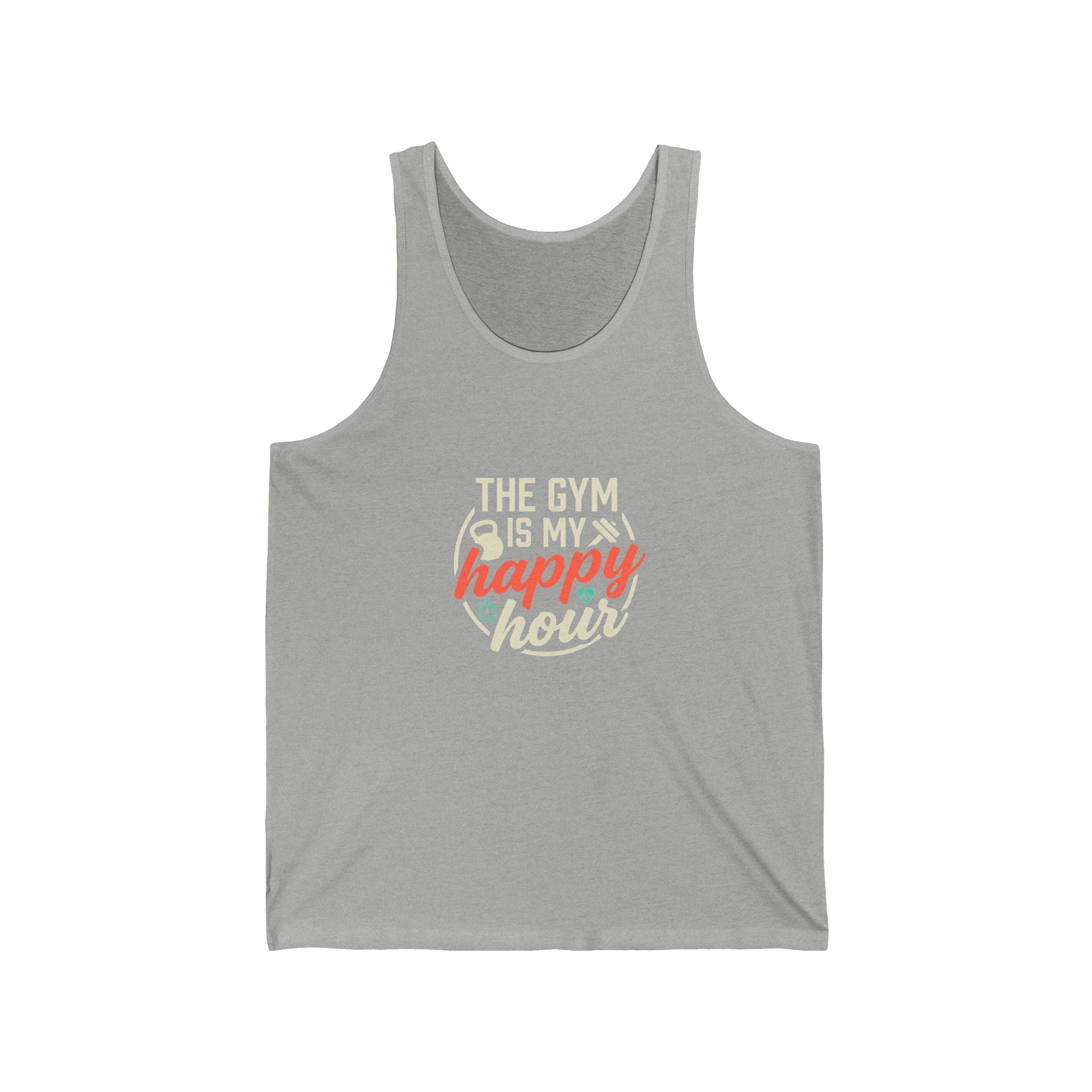 The Gym is My Happy Hour Unisex Jersey Tank