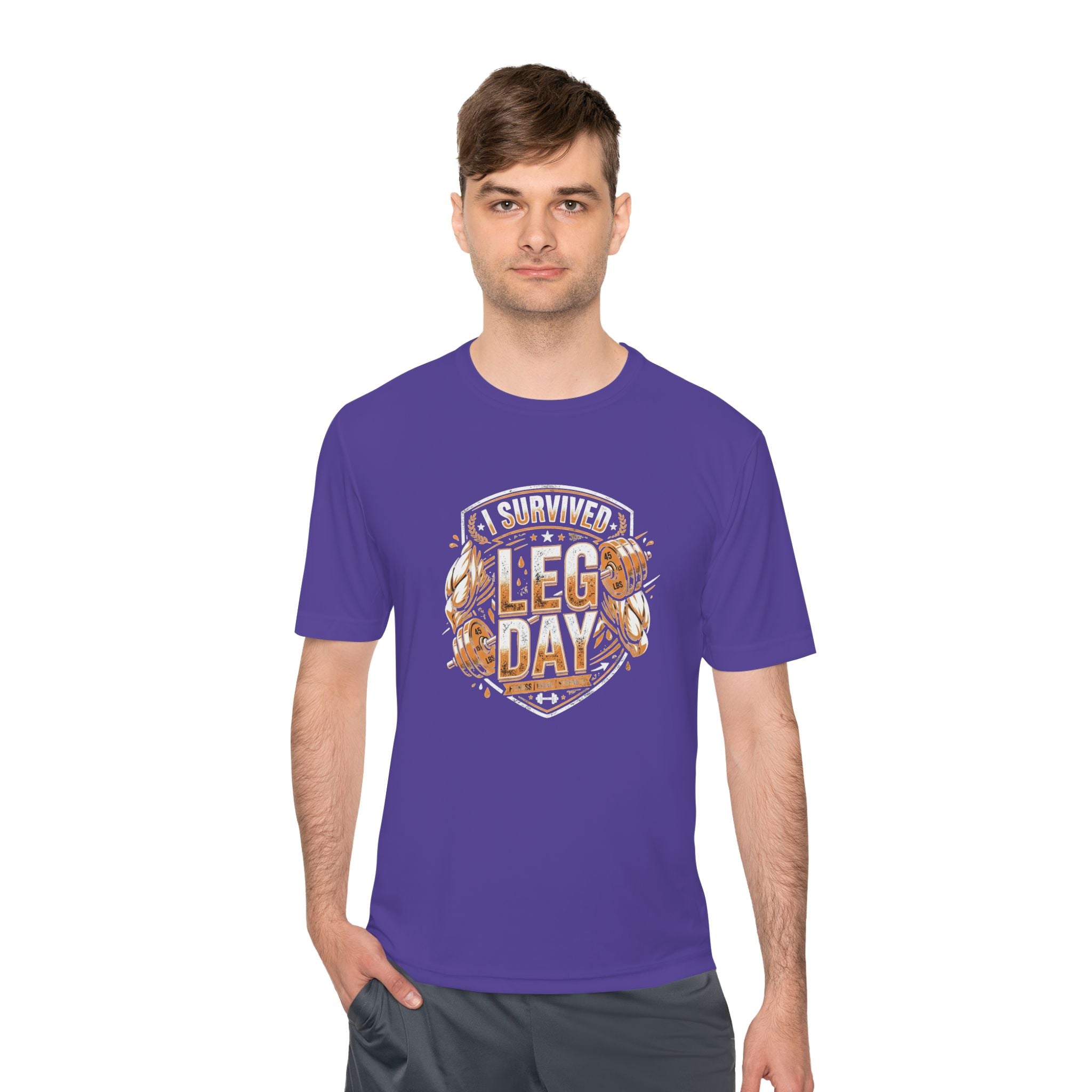 I Survived Leg Day Unisex Moisture Wicking Tee