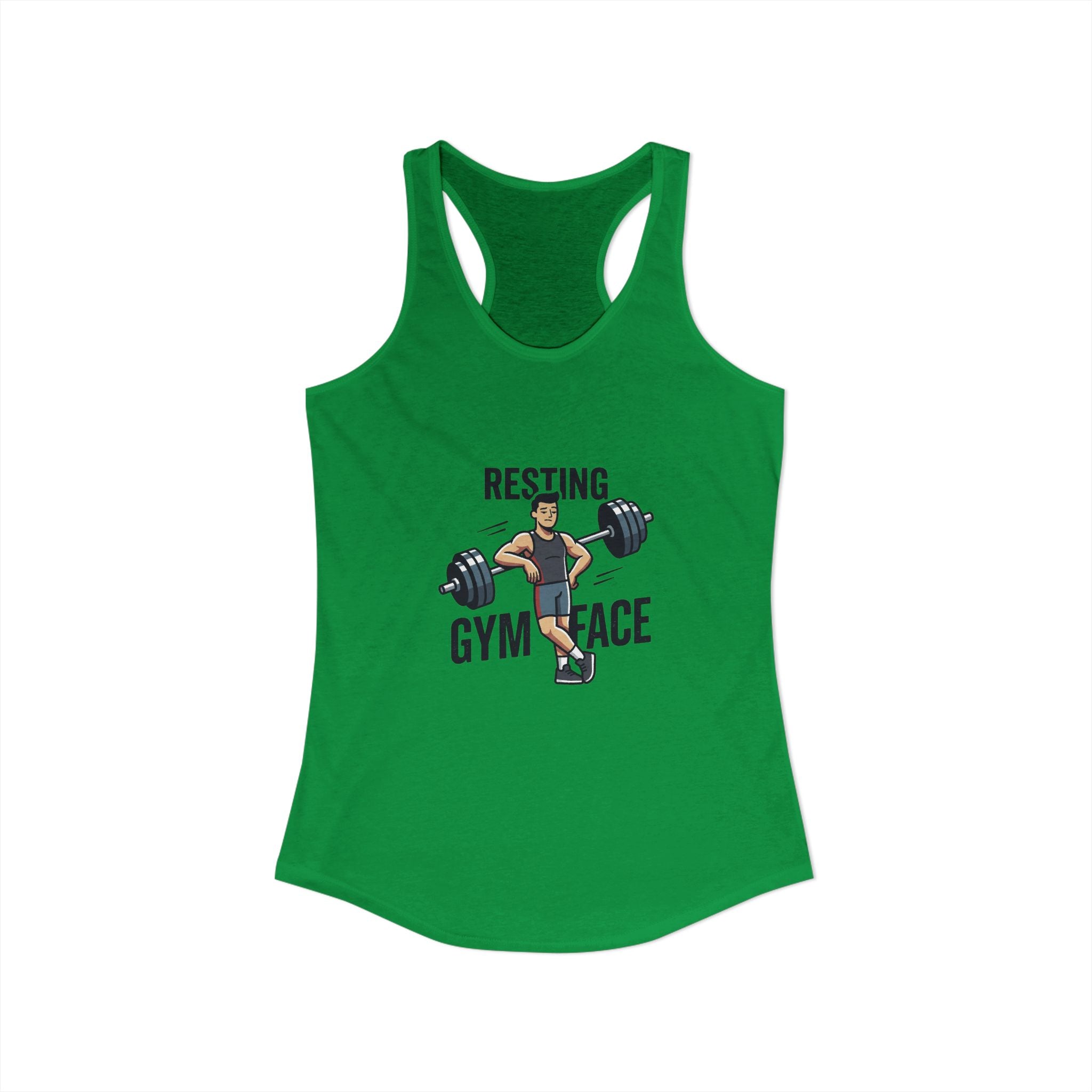 Resting Gym Face Women's Ideal Racerback Tank