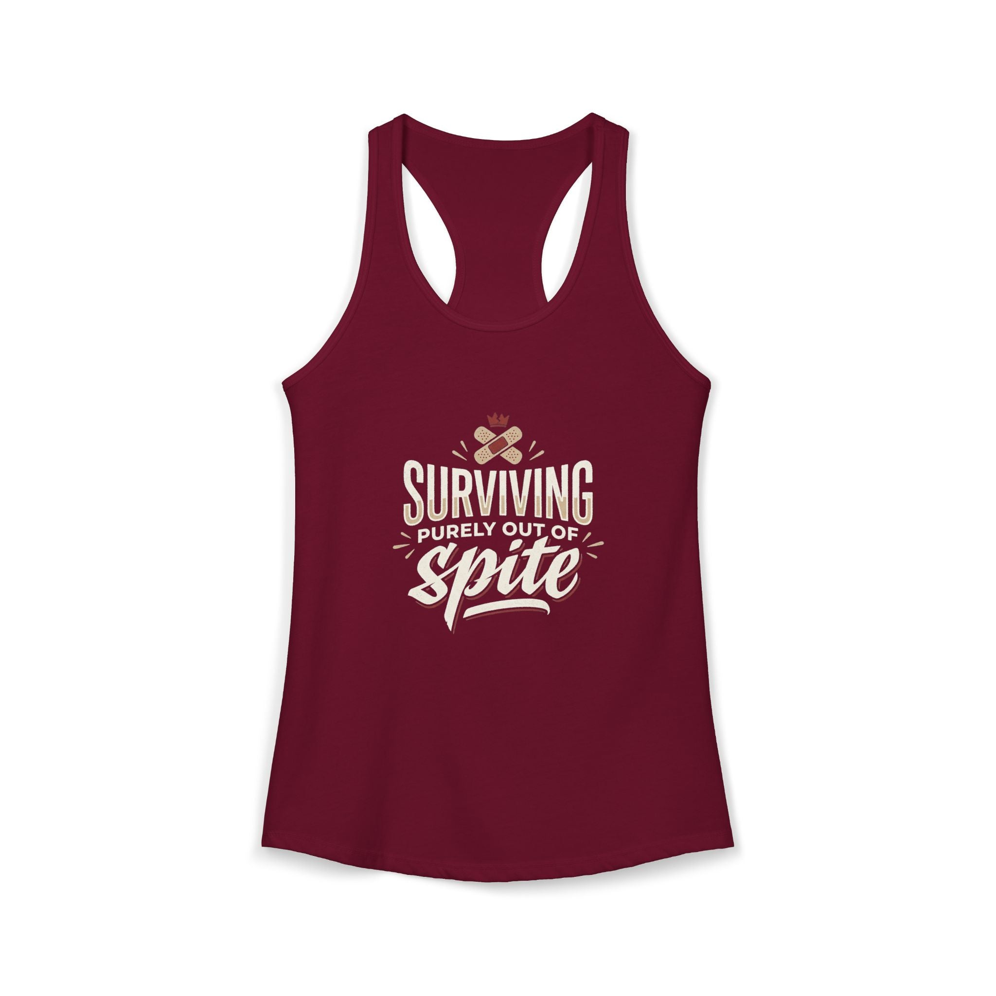 Surviving Purely Out of Spite Women's Ideal Racerback Tank