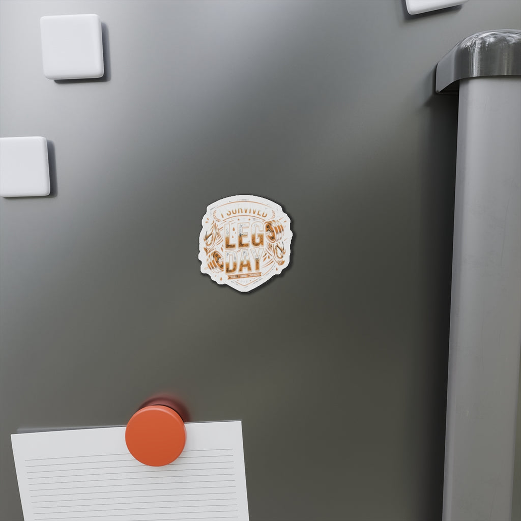 I Survived Leg Day Die-Cut Magnets