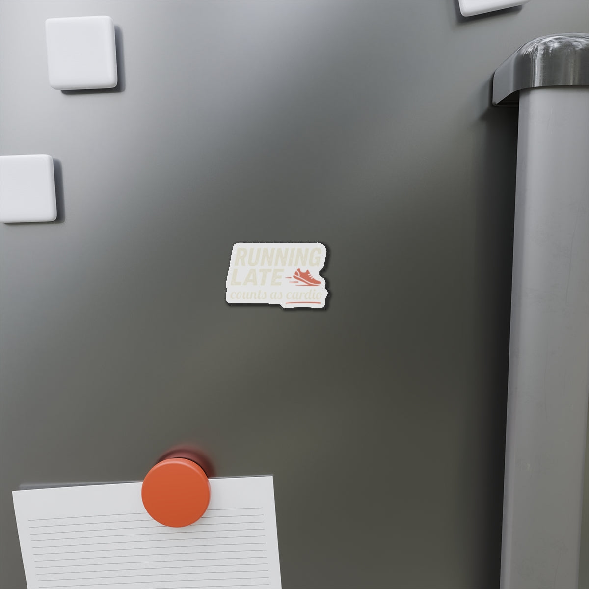 Running Late Counts as Cardio Die-Cut Magnets