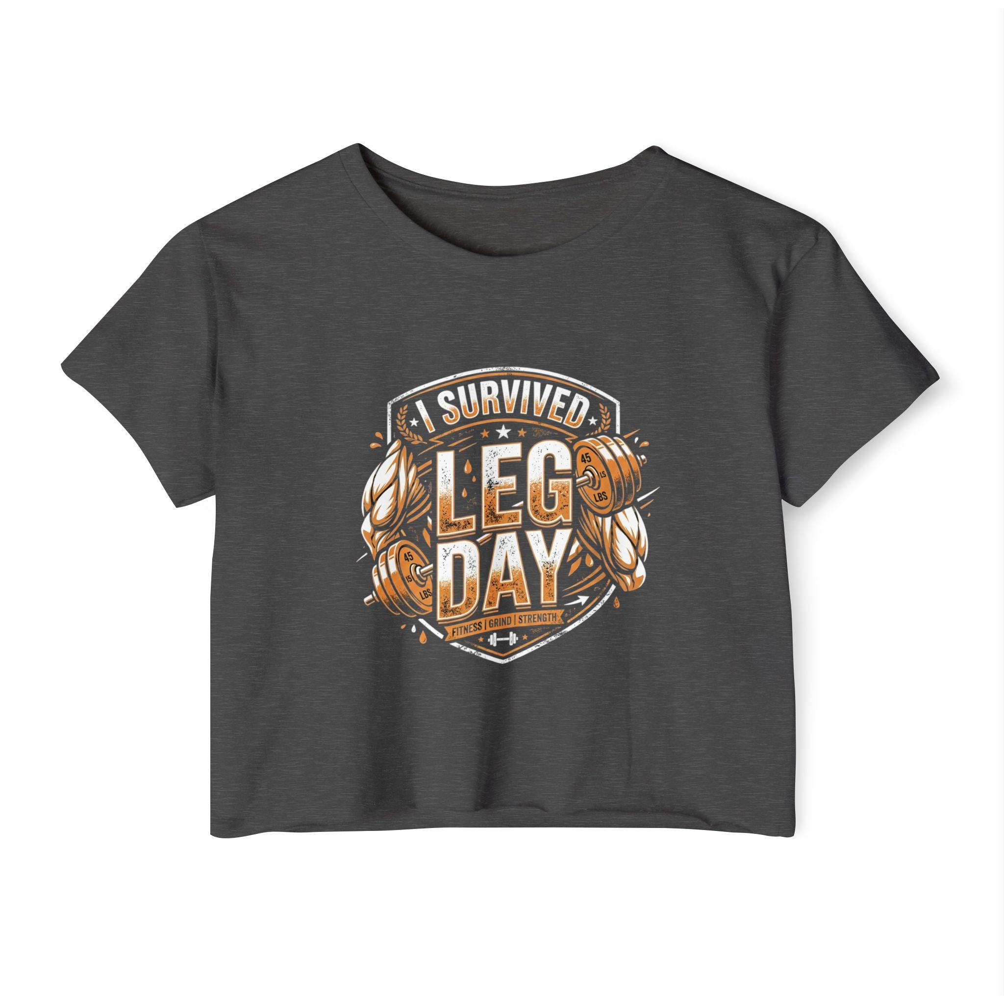 I Survived Leg Day Women's Festival Crop Top